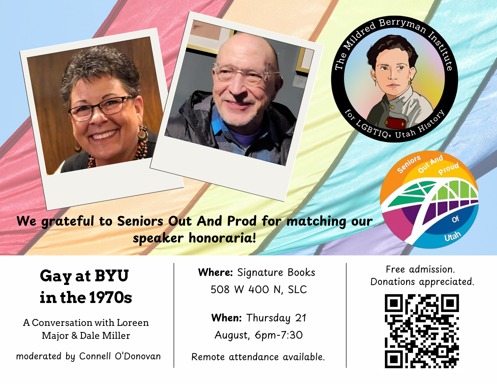 Gay at BYU in the 1970s: A Conversation with Loreen Major & Dale Miller