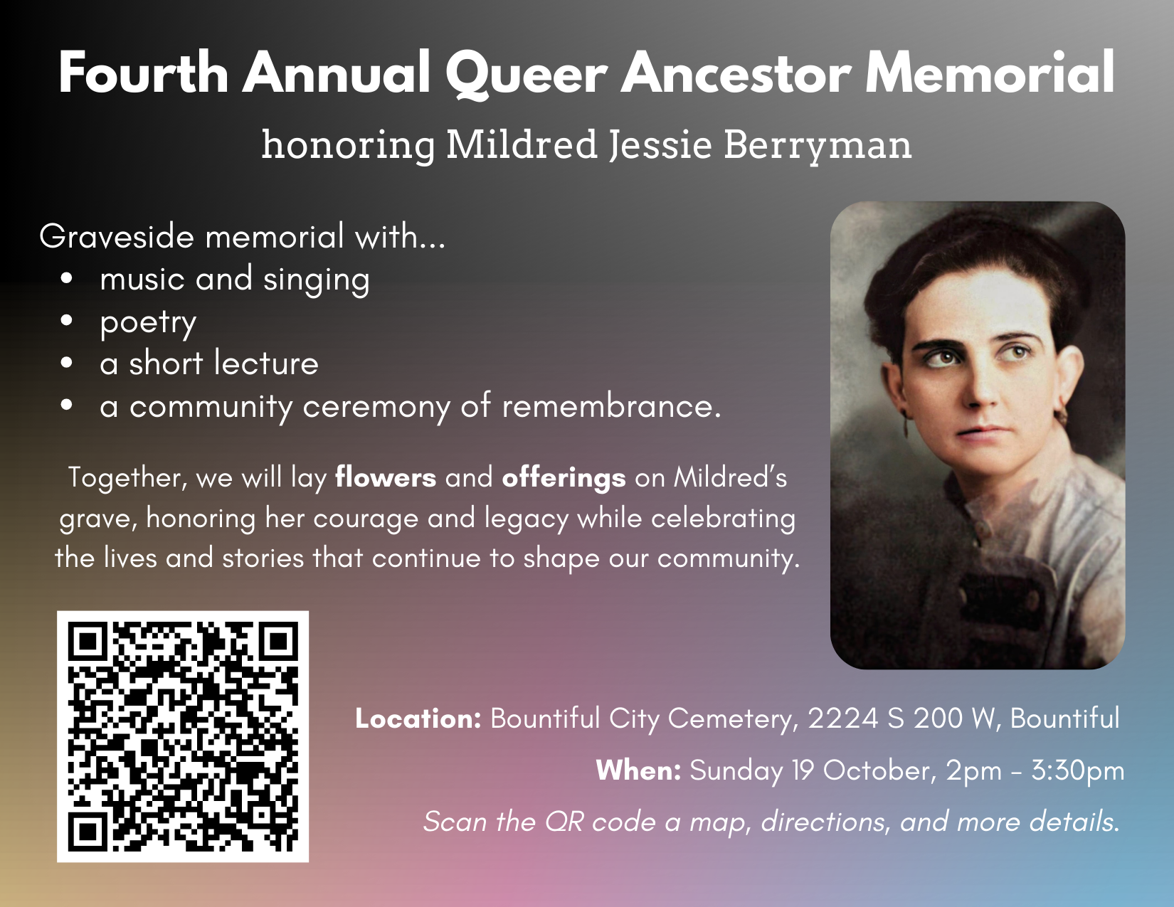 2025 Queer Ancestor Memorial: Mildred J. Berryman