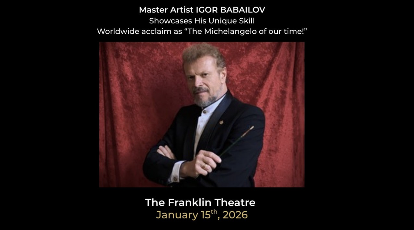 Local Art Event: Master Artist Igor Babailov, painting from life