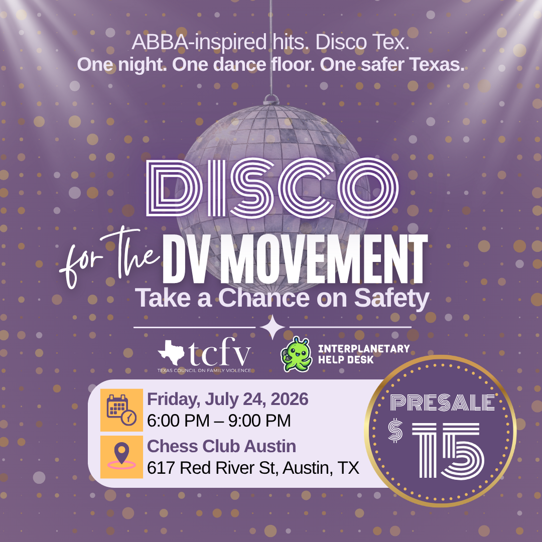 Disco for the DV Movement: A Fundraiser for TCFV