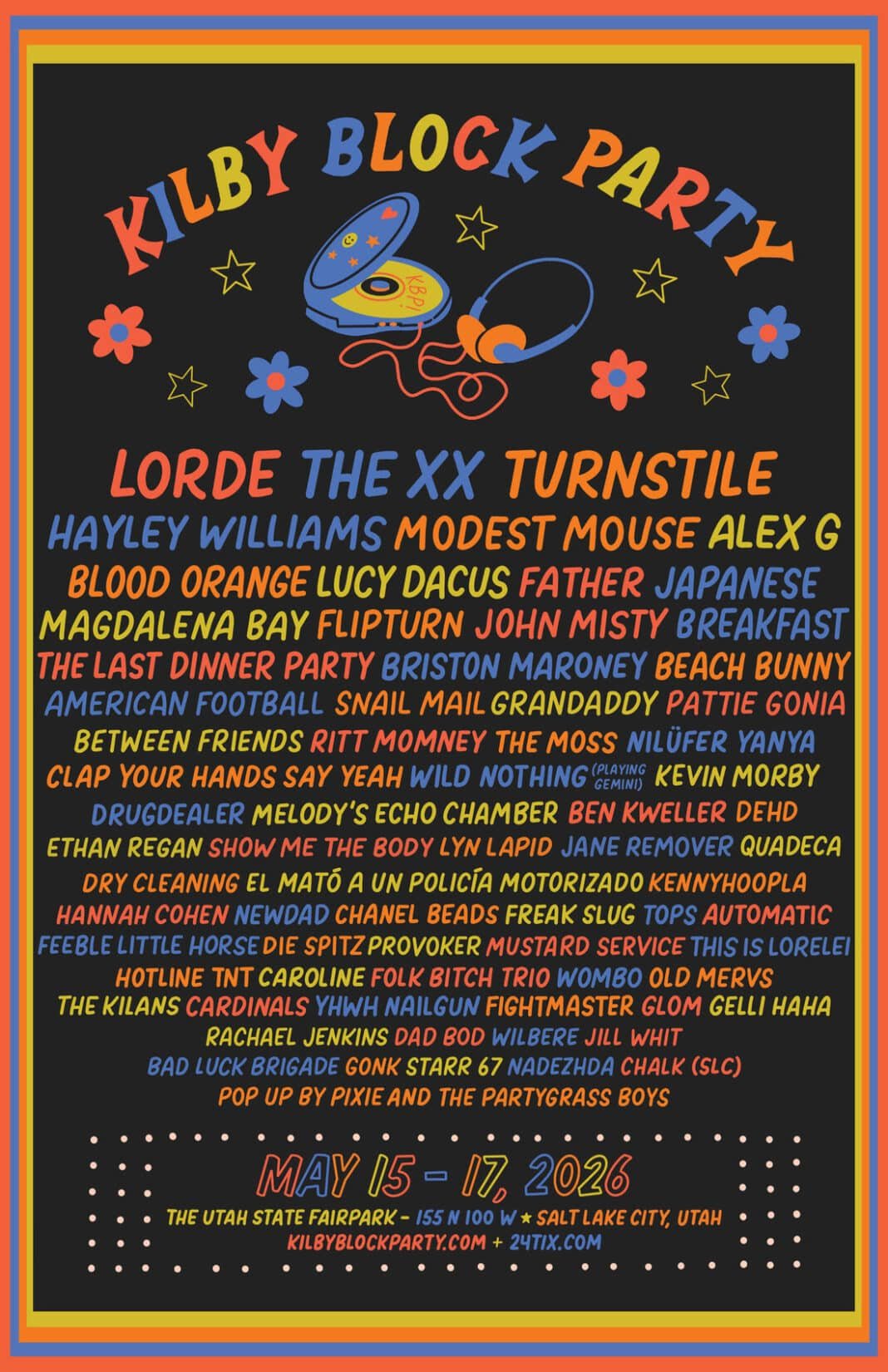 Kilby Block Party Announces 2026 Lineup