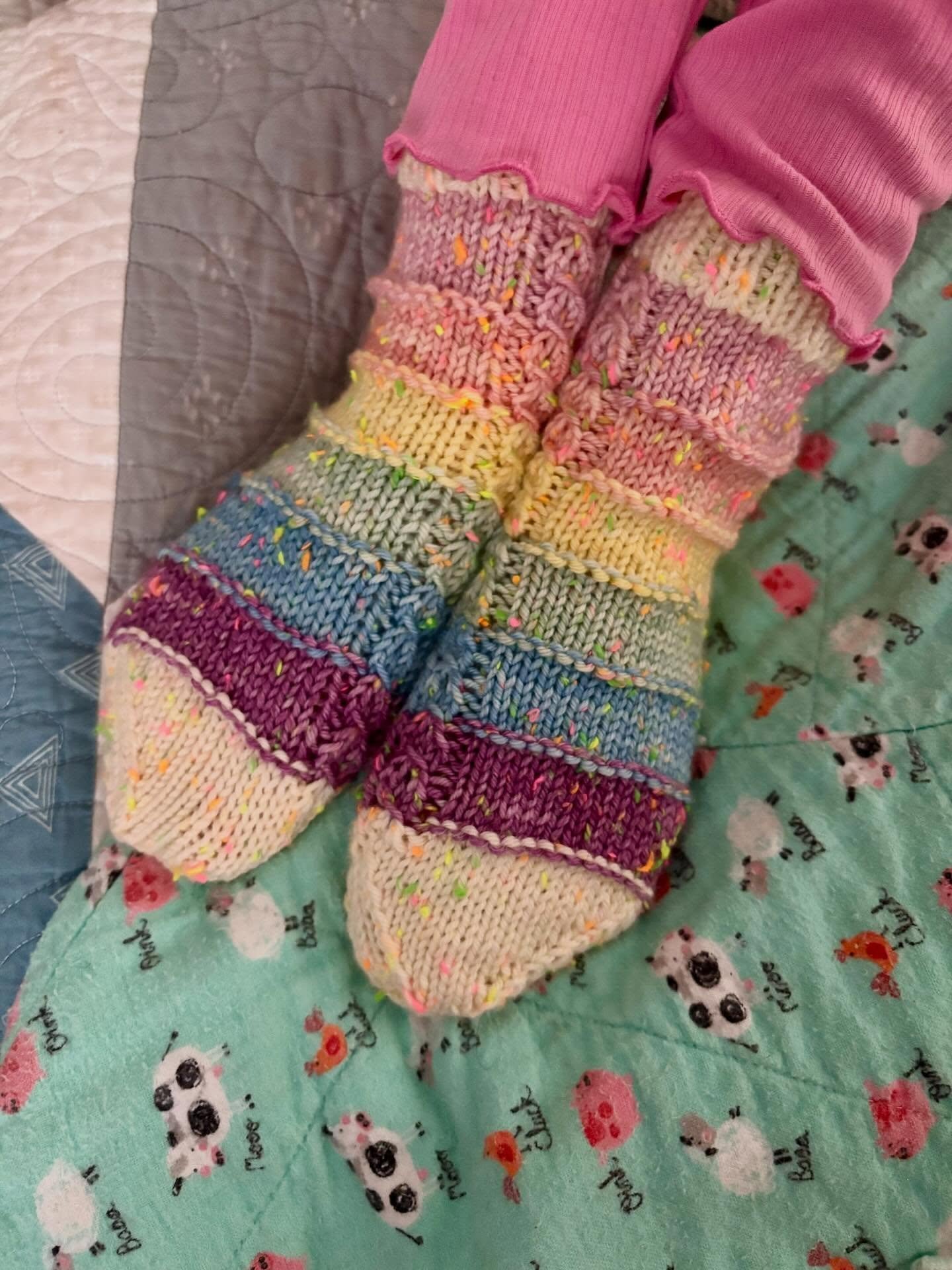 Happy birthday to me! 

The Safe Place Socks (DK Version) is now live!

The Safe Place Socks (DK Version) is an advanced beginner sock pattern that includes a wedge toe, shadow wrap or afterthought heel, and a mock cable pattern. They&rsquo;re rhythm