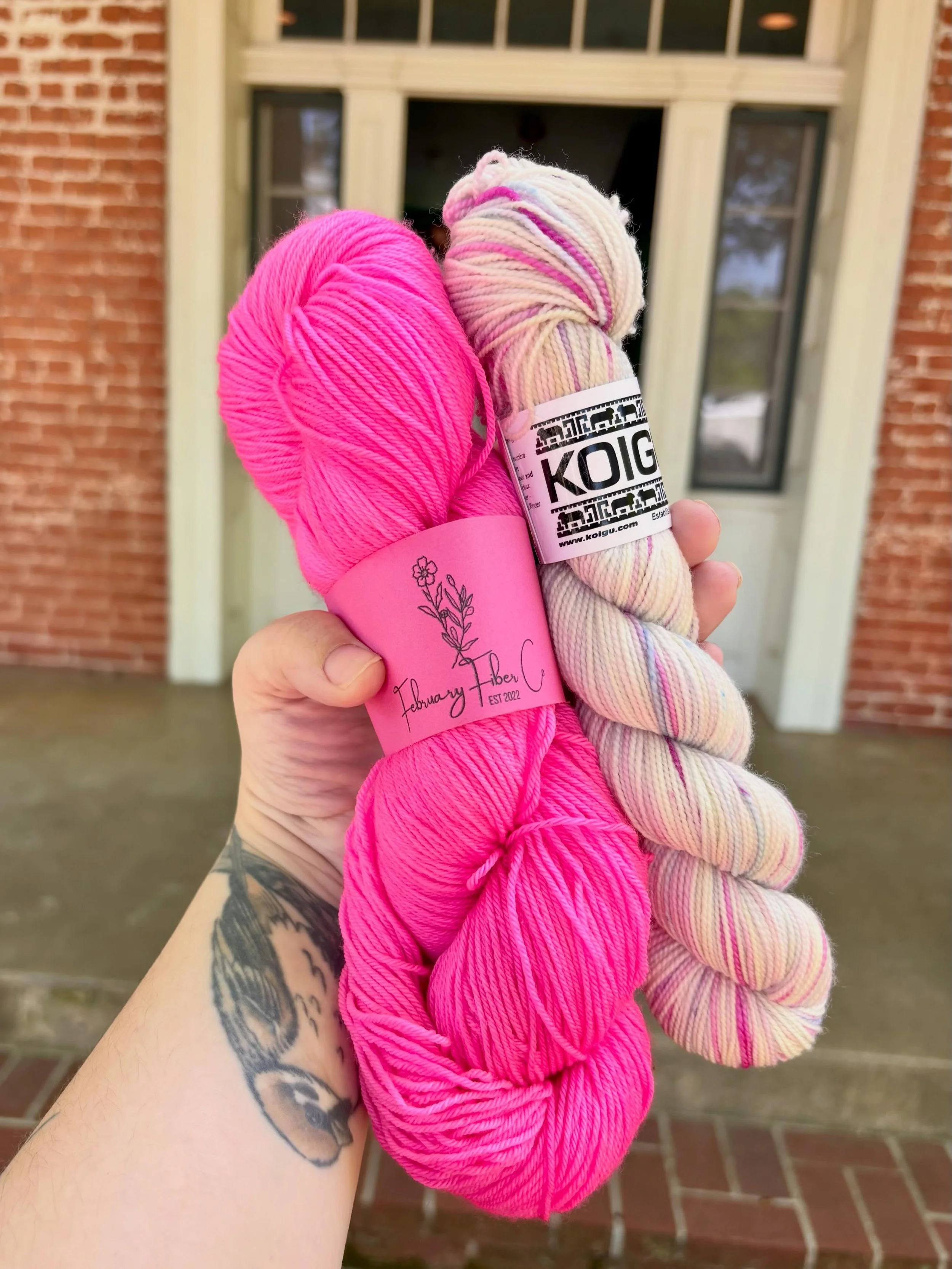 The kiddos needed a job so they put together some combos. There&rsquo;s still a few more hours left to nab some beauties in person. 

@koiguwool and February Fiber Co make a pretty good pair to me.