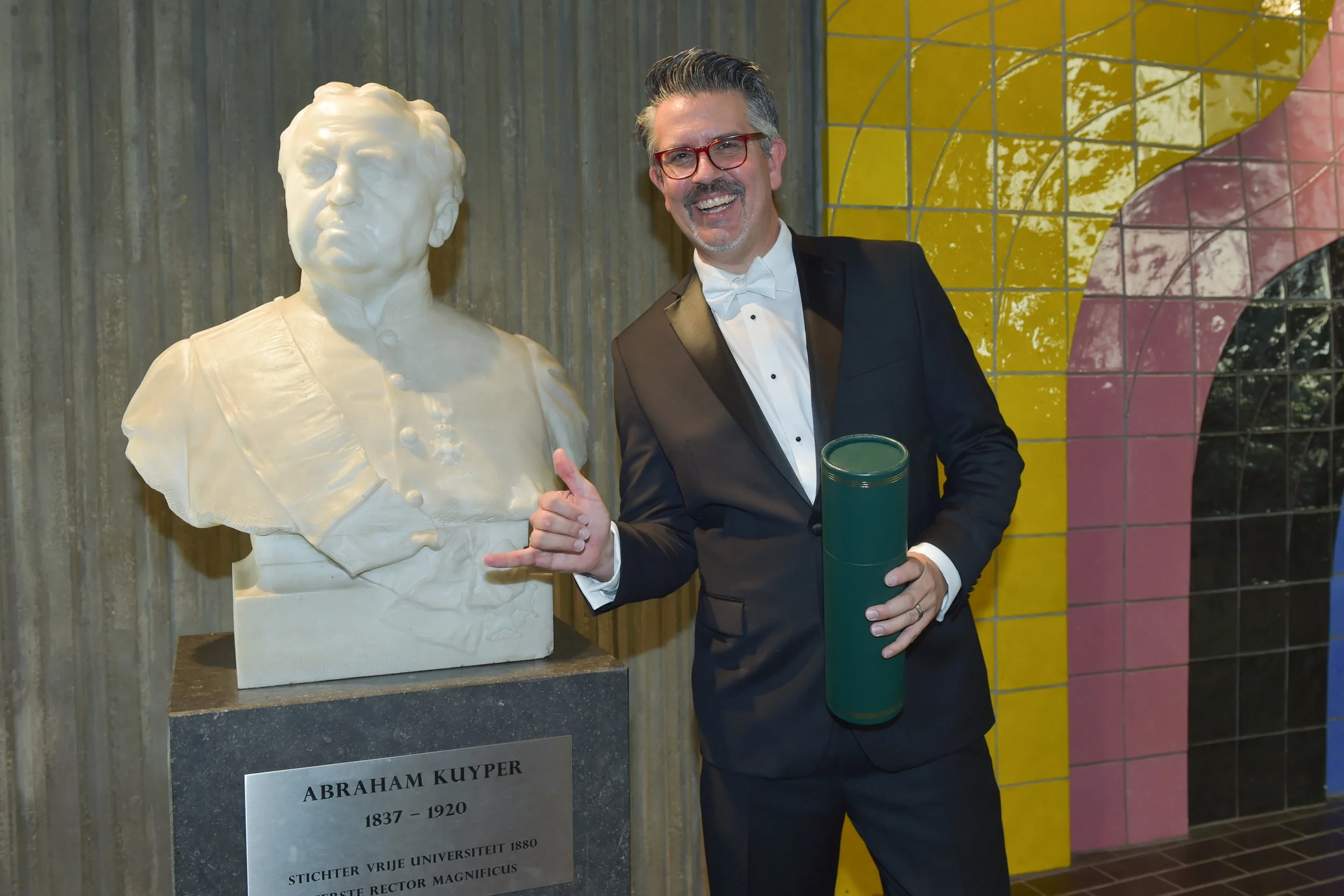 Daniel R. Hyde after defending his doctoral dissertation on John Owen at the Vrije Universiteit Amsterdam, October 2022