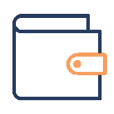 Illustration of a closed wallet with a zipper - Build Your Retirement Edge with superannuation advice.