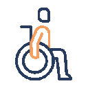 A person pushing themselves in a wheelchair - Specialised TPD Financial Advice to make your money last.