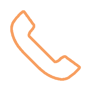 Outline of a telephone ringing, showing the first step is a no pressure conversation.