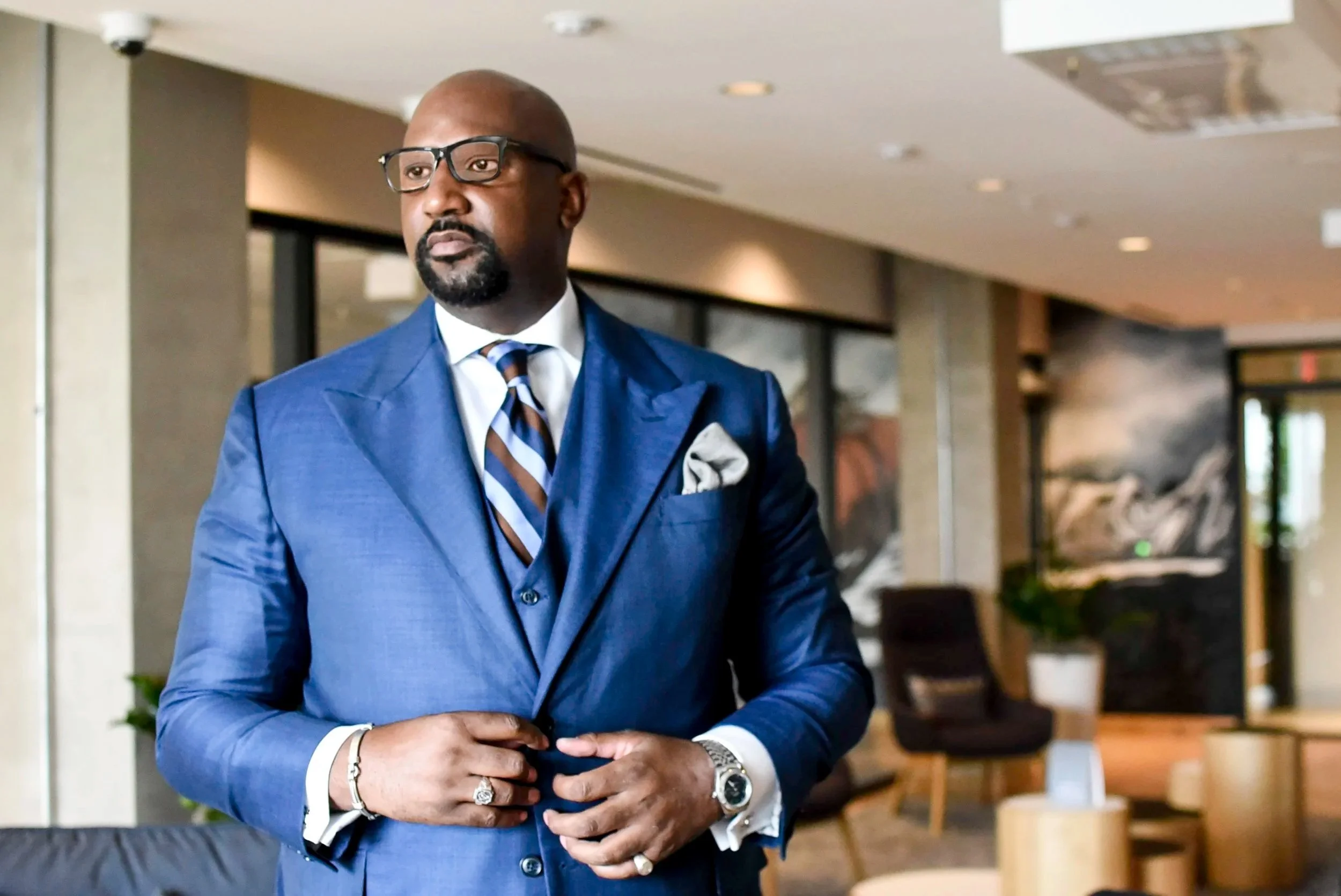 Branding session for banker, Horace Ward