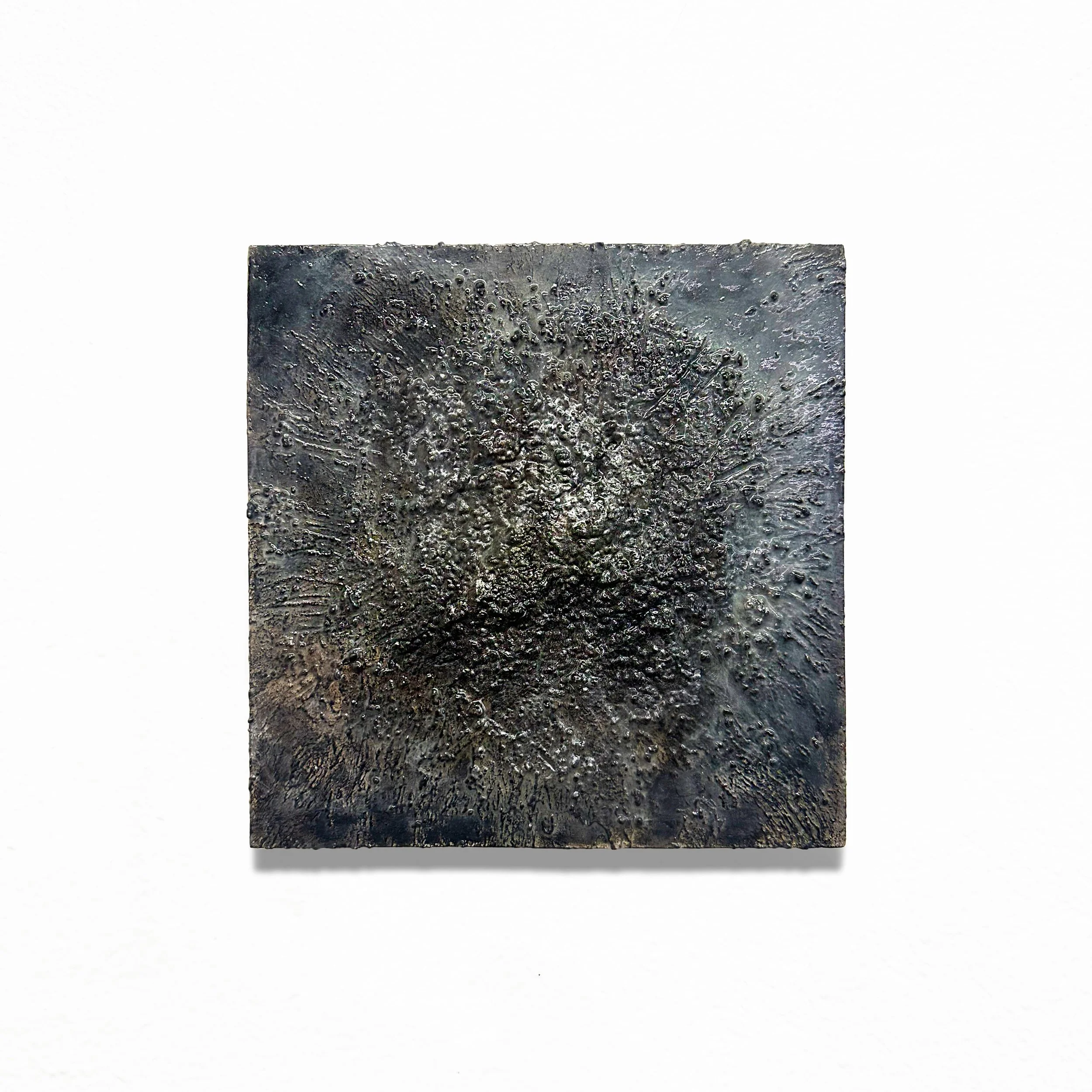 Untitled test 6, acrylic on panel, 6 by 10 inches, 2023