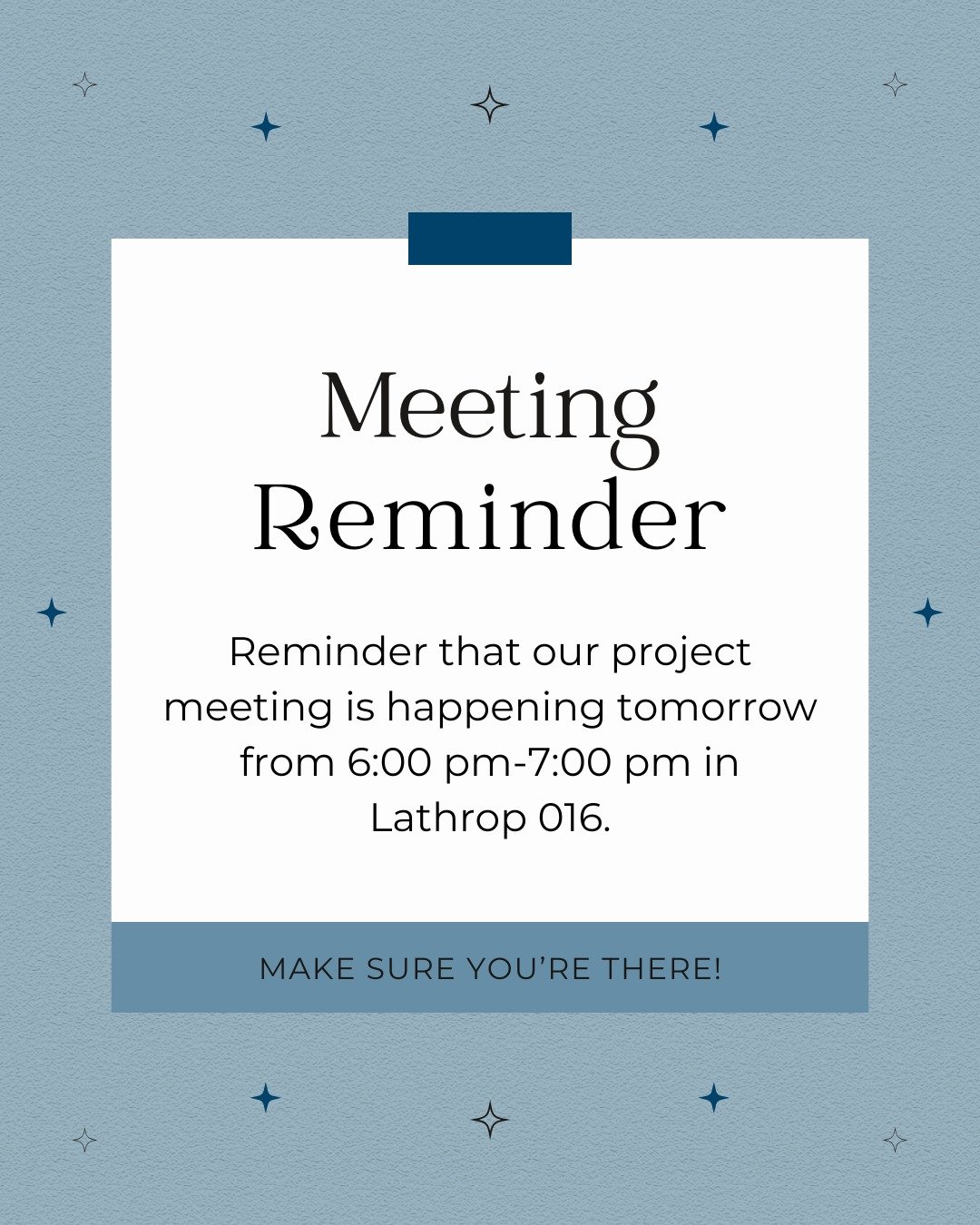 Make sure to actively participate during project meetings, especially if you applied for a position on the Ecuador Travel Team. We are also officially in week 2 of our Spring Fundraising Campaign, so make sure to attend these meetings to be in the lo