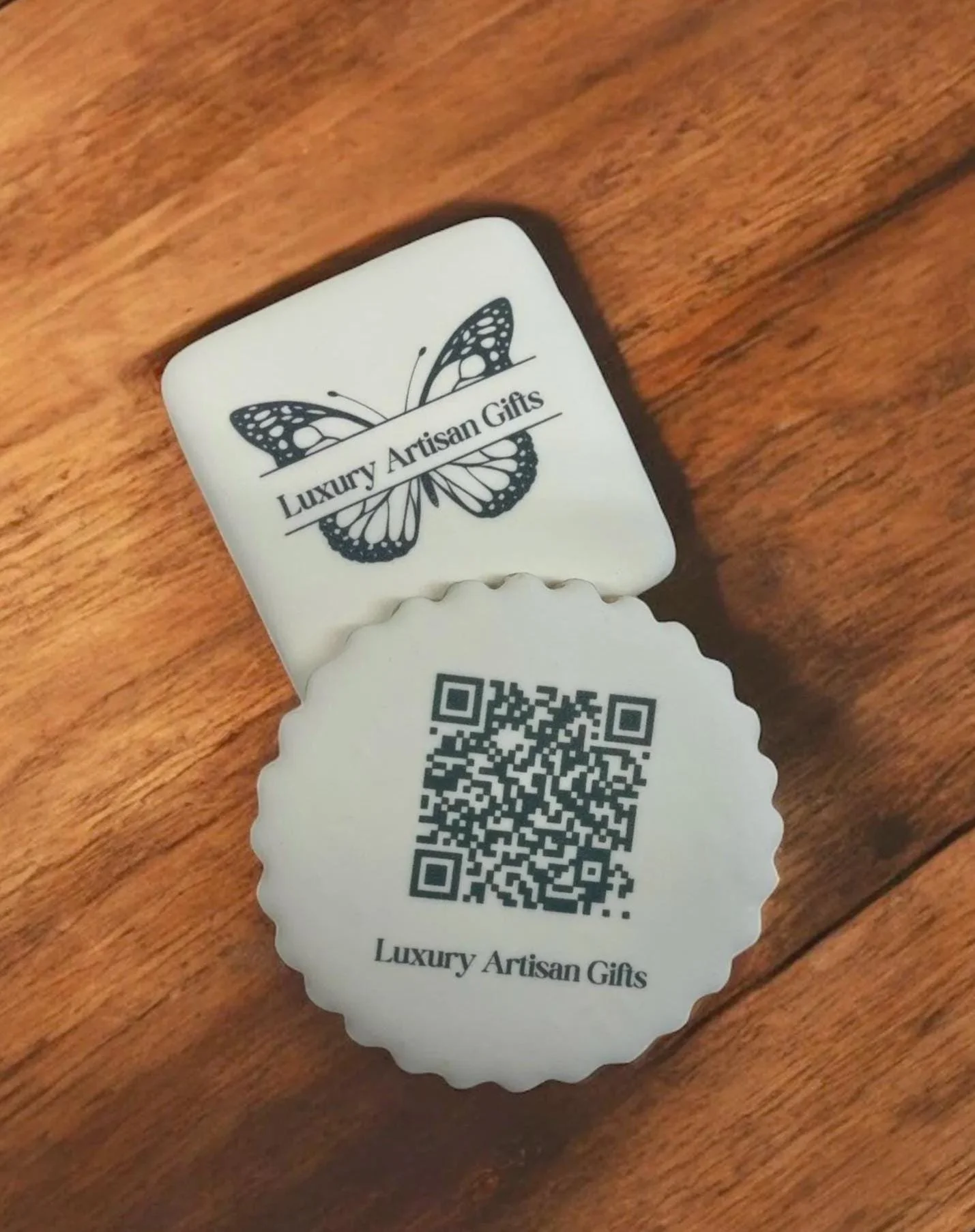 Custom QR Code Cookie, Scannable Printed Cookie for Events, Brands & Campaigns, Fun Tech Gift Cookie, Digital Invite, Website Landing Cookie