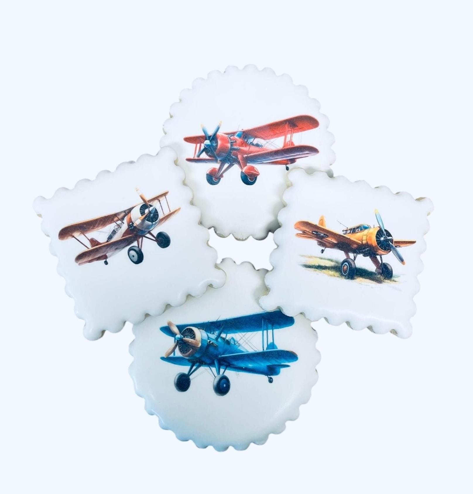 Vintage Airplane Dozen Cookies, Plane Cookie Set, Nostalgic Cookie Box, Aviation Cookie Set, Pilot Inspired Treat, Airplane Collector Gift