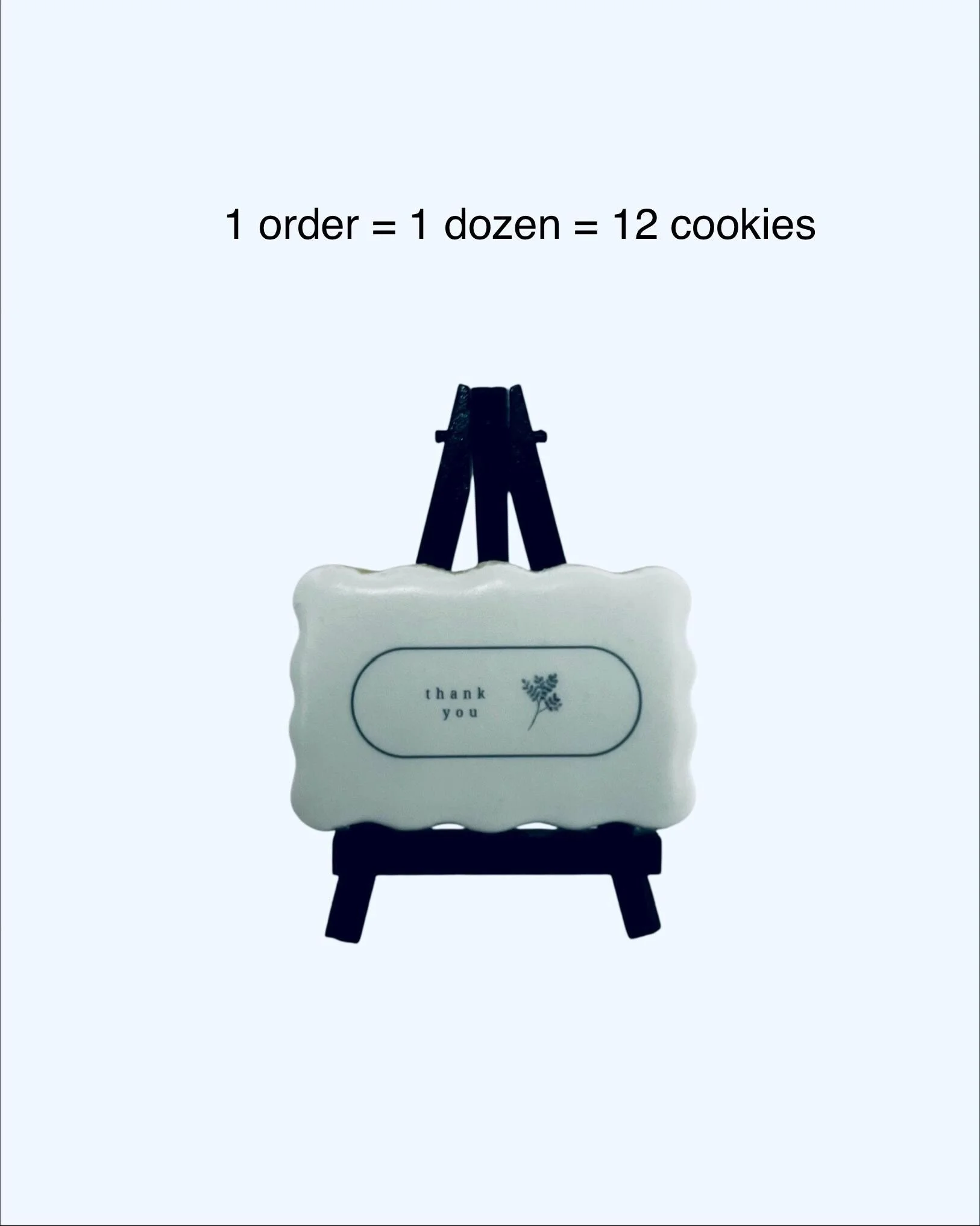 corporate gift cookies with simple text design