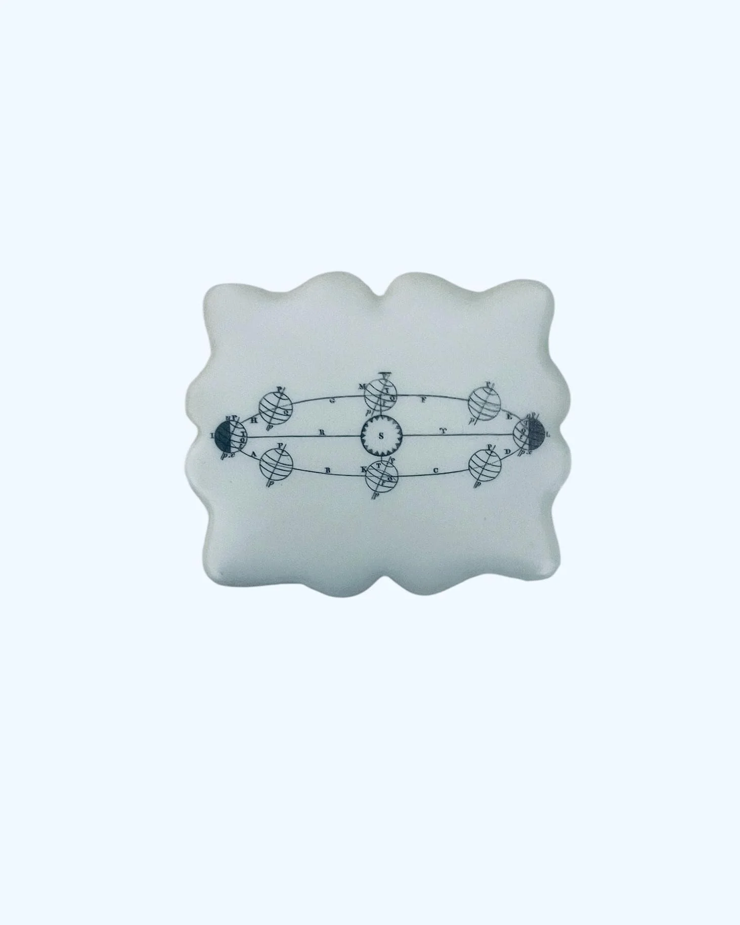 astronomy cookies with orbital line artwork