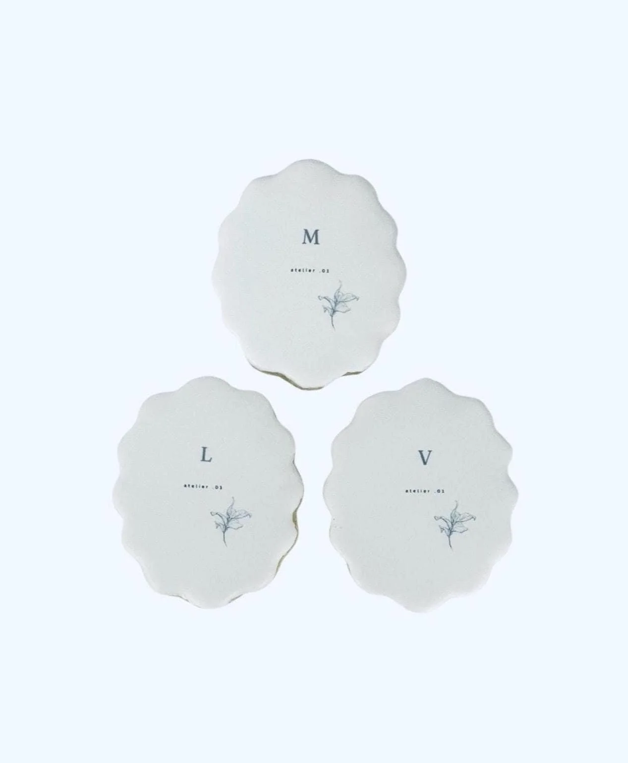 monogram cookies with custom initials