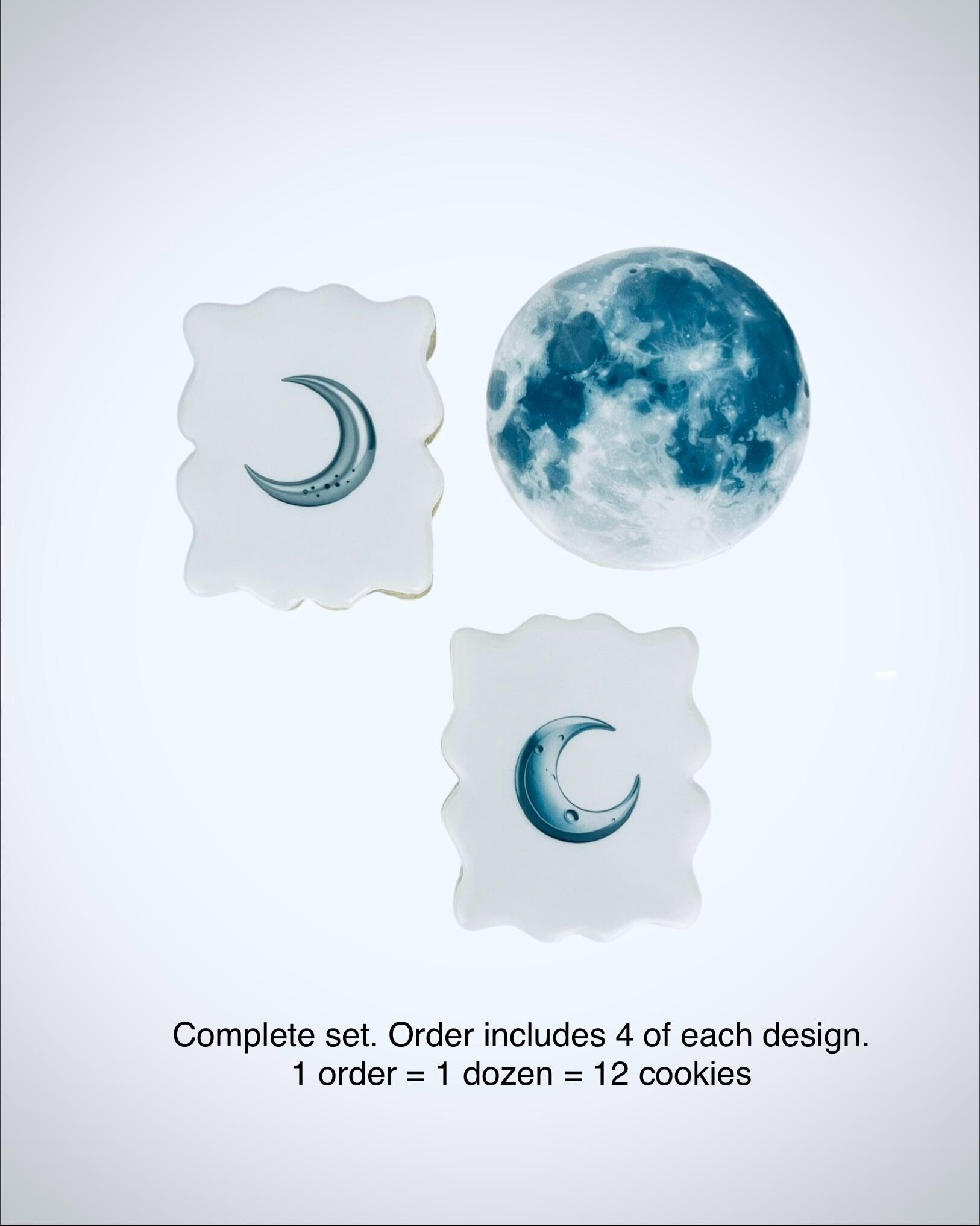 minimalist moon cookies