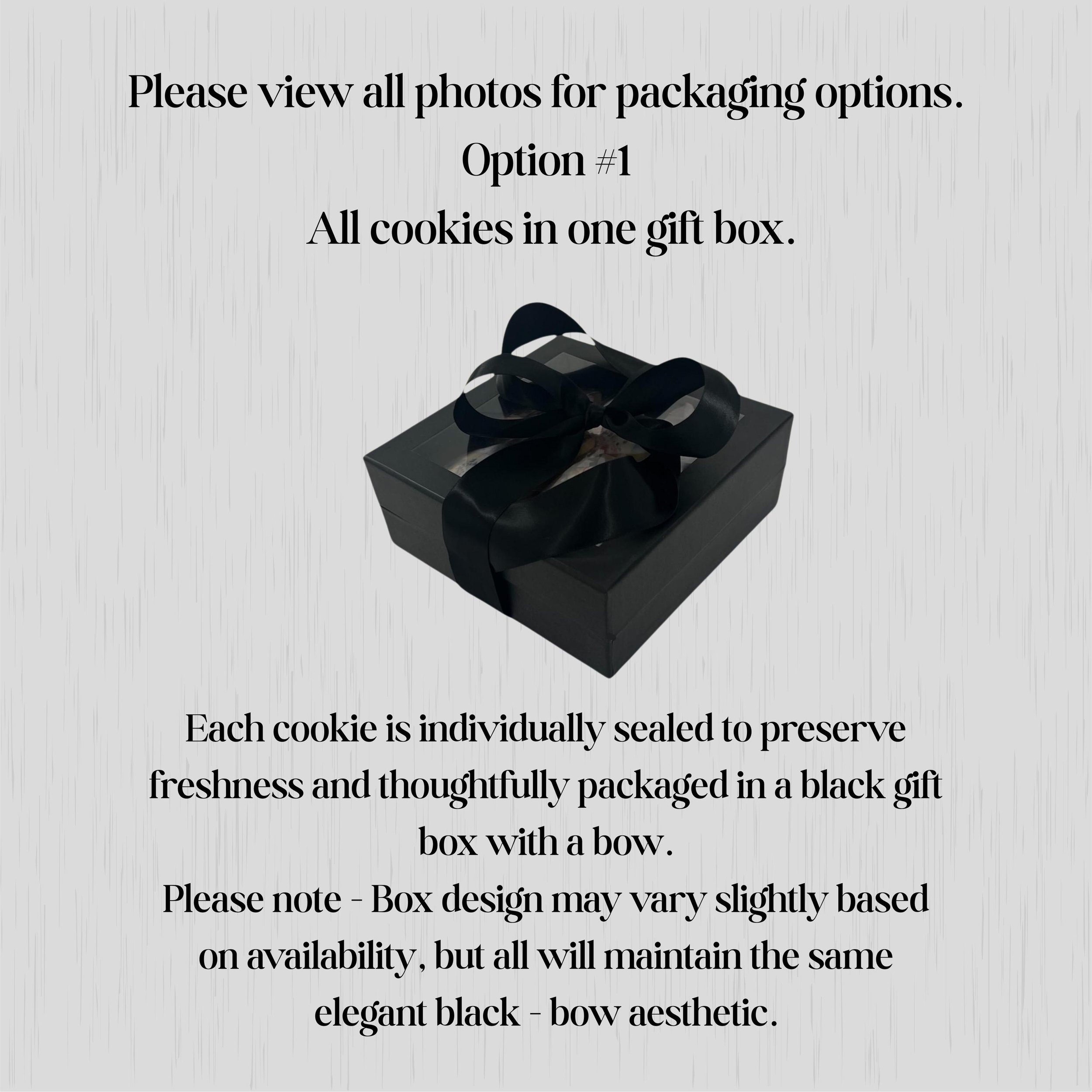 gift box packaging for custom cookies individually sealed cookies ready for gifting or event favors