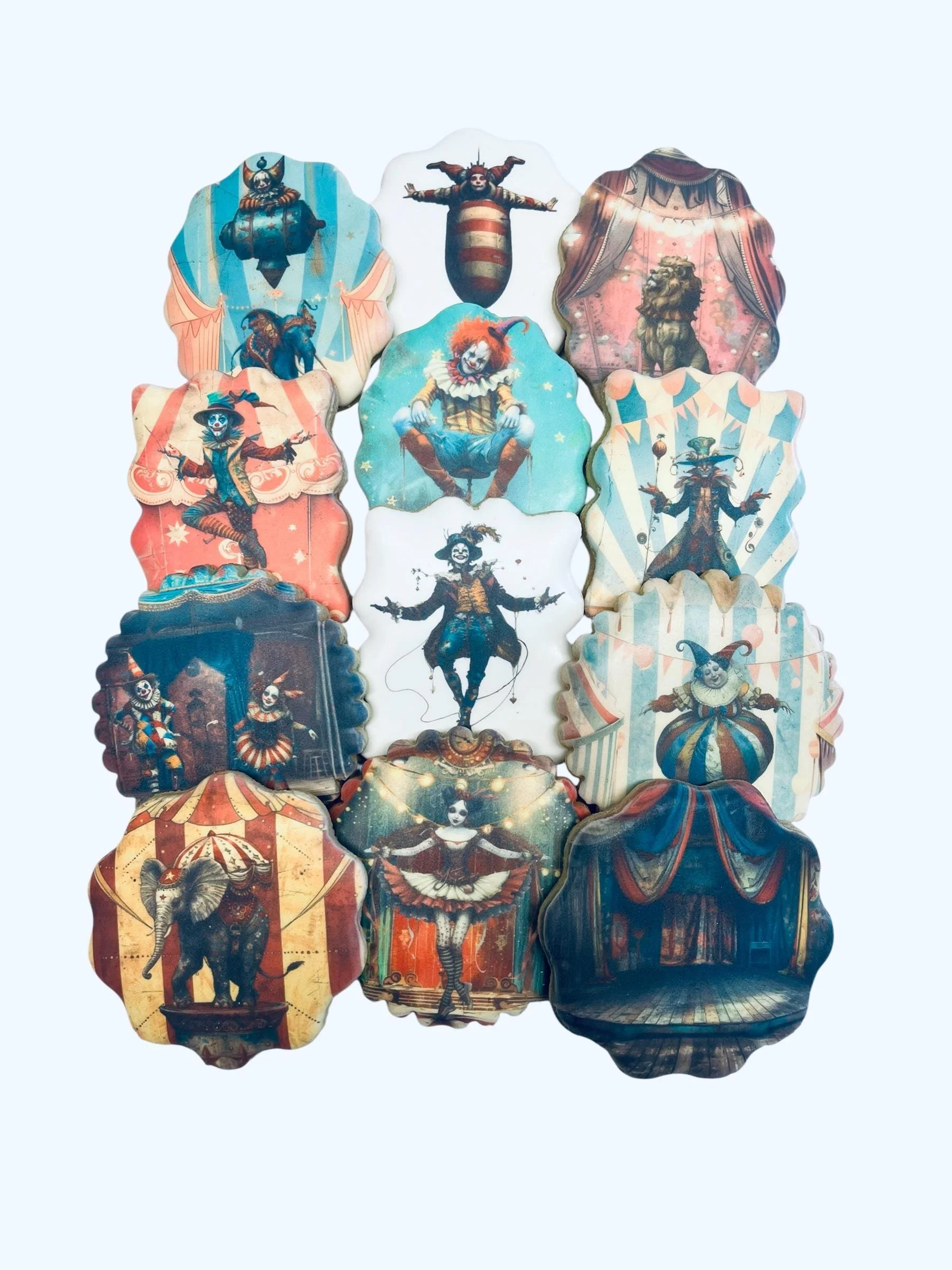 unique circus themed dessert cookies
