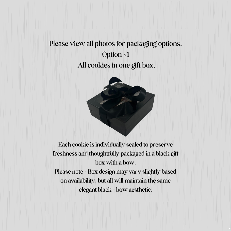 gift box packaging for custom cookies individually sealed cookies ready for gifting or event favors