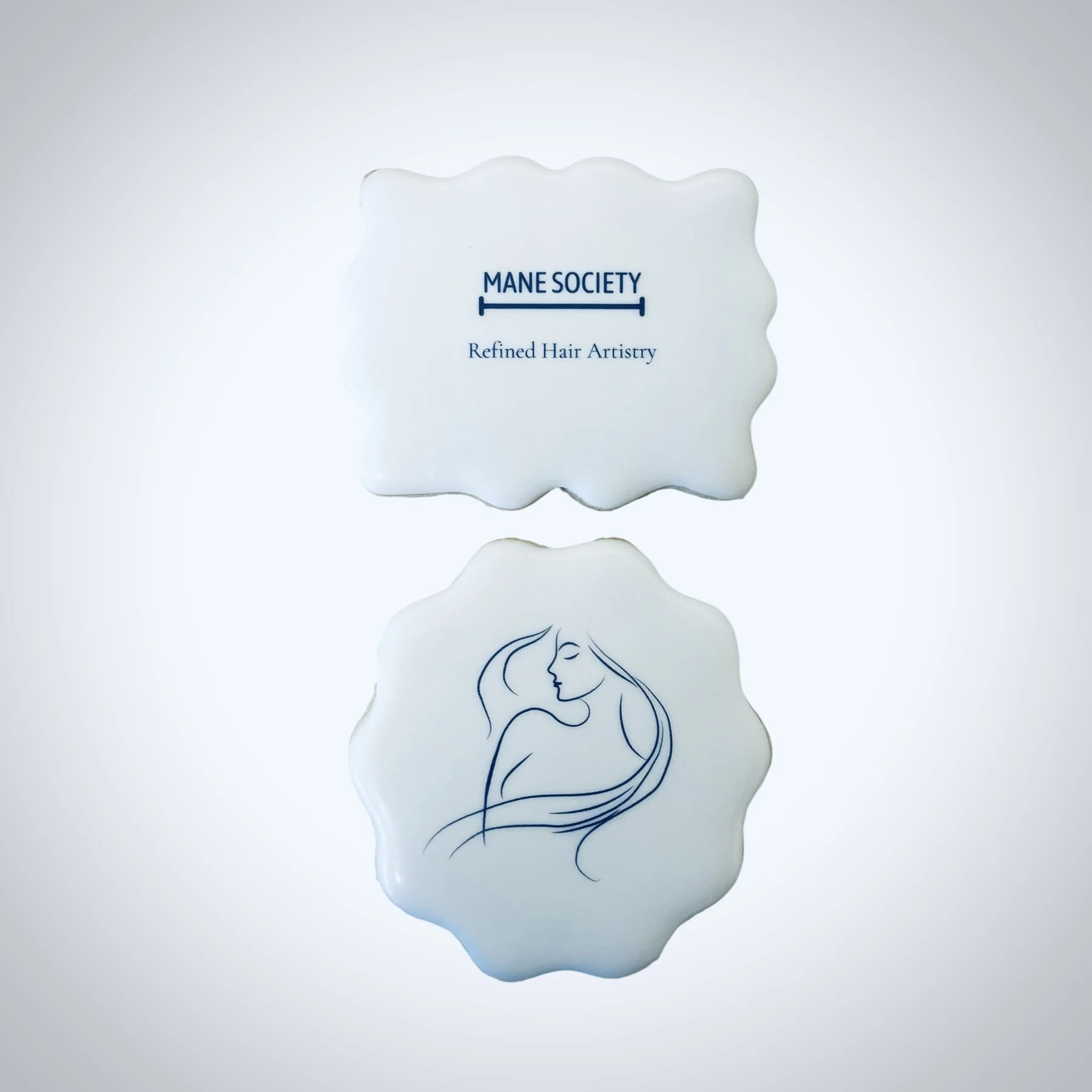 Custom logo cookies for salon client gifts