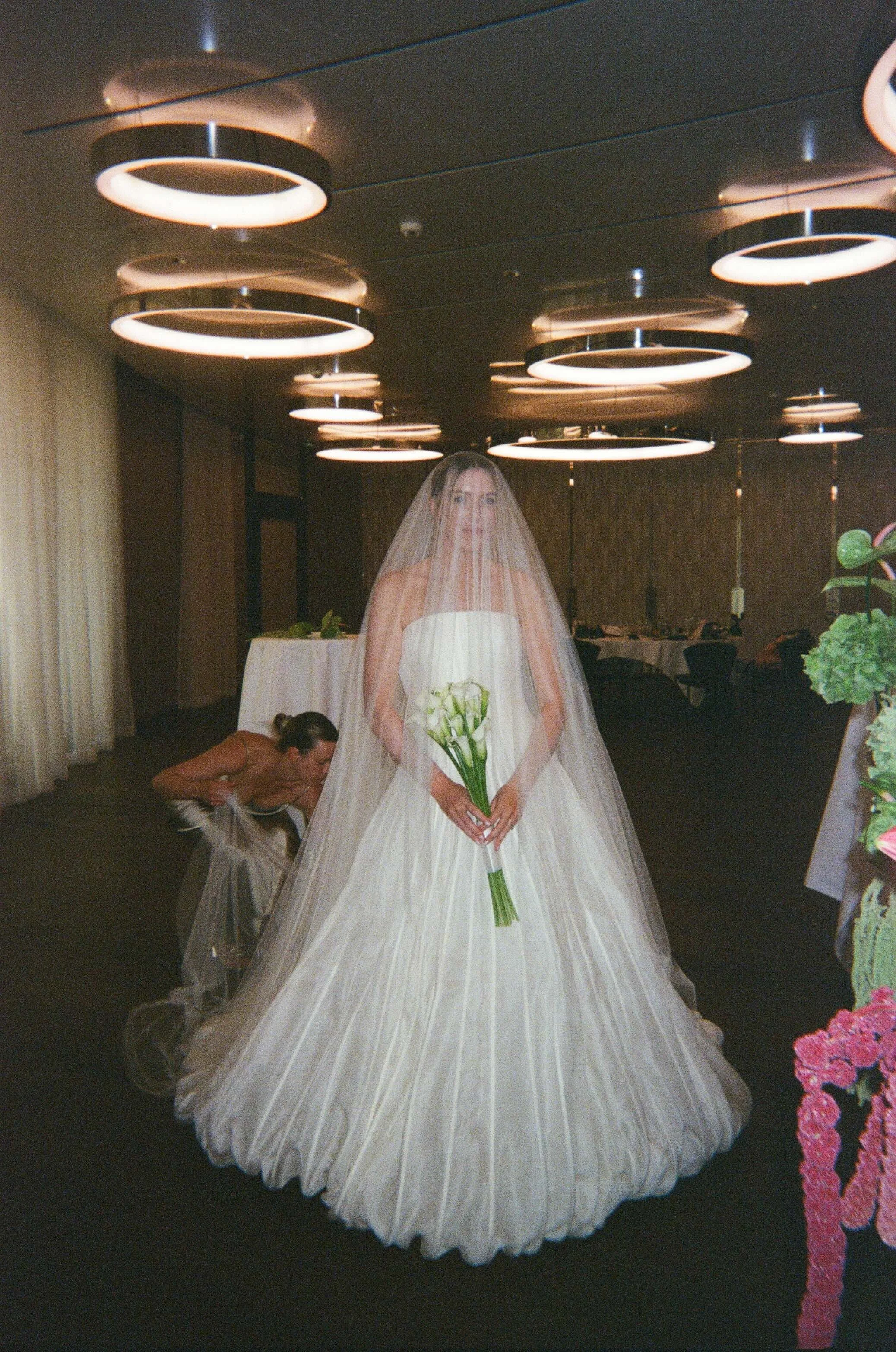 Fashion-forward bride at an editorial destination wedding in Zurich, Switzerland.