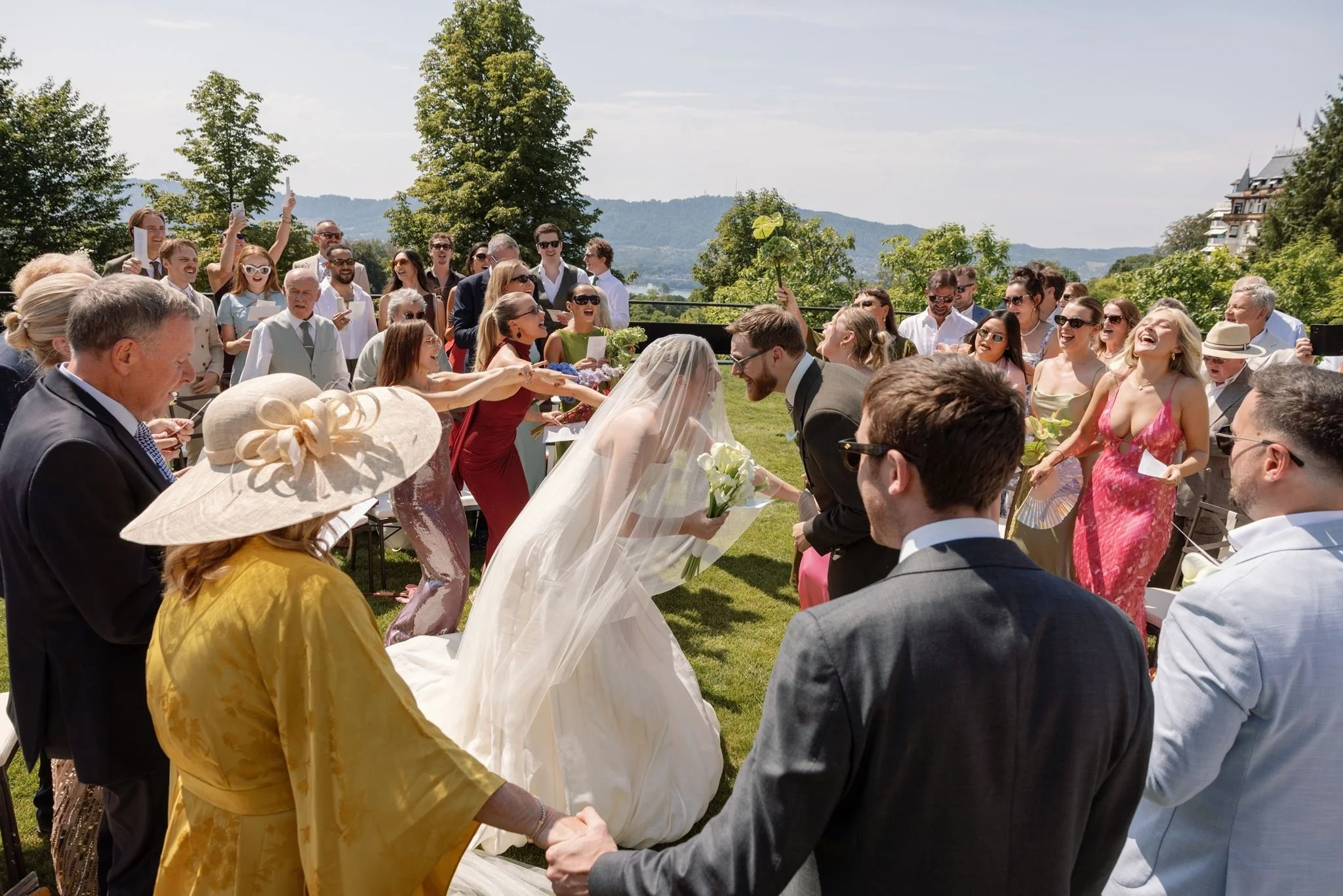 Refined wedding styling and bespoke details at The Dolder Grand in Switzerland.
