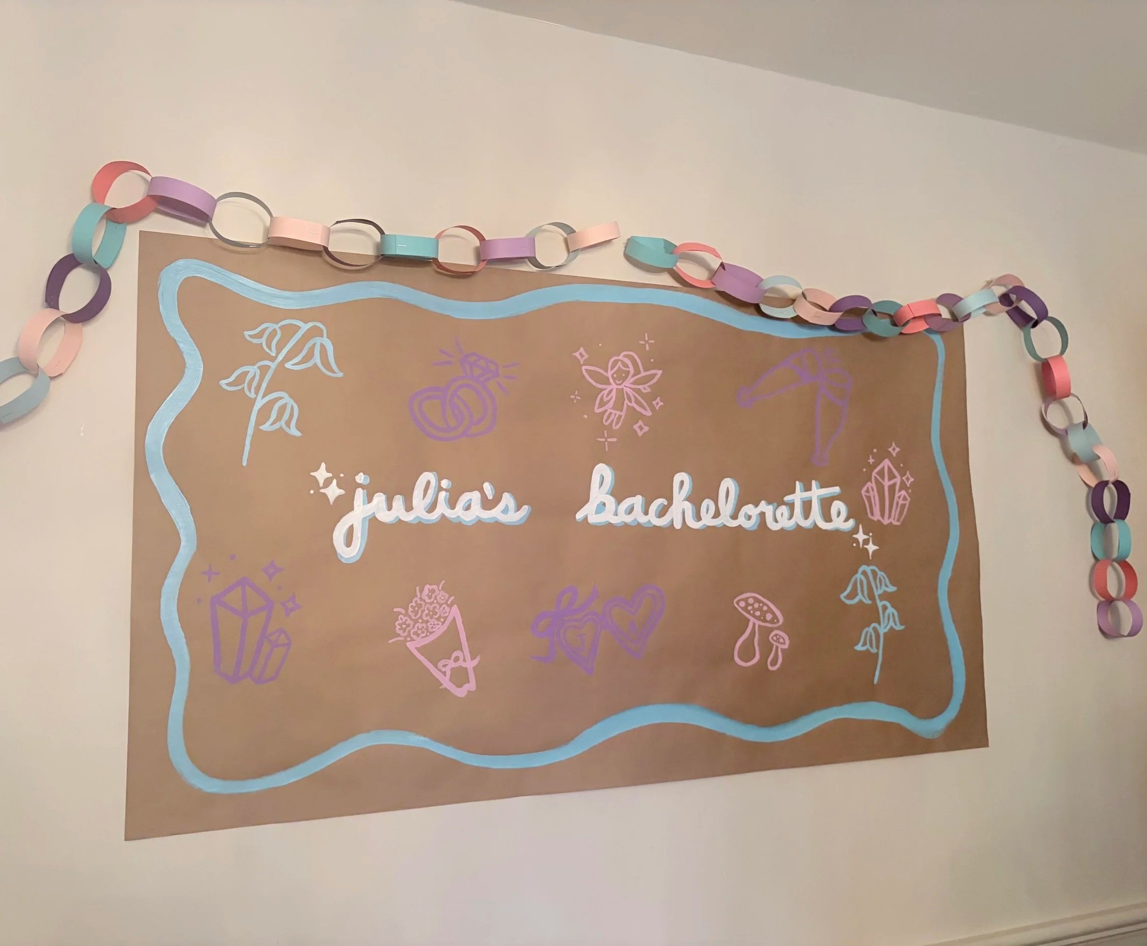 Painted sign for bachelorette