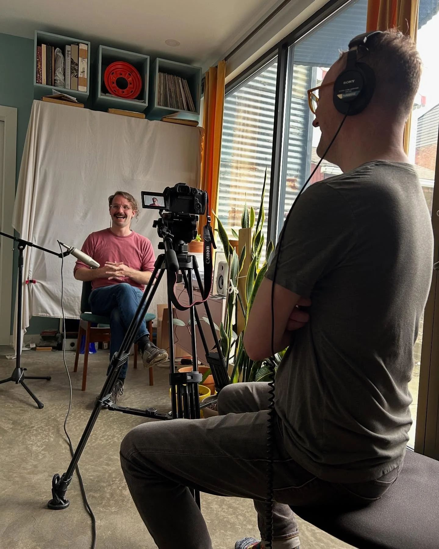 A little behind the scenes as @david.bernabo creates the videos for our Pittsburgh Composers&rsquo; Project concert! These videos tell the audience about each piece from the composers&rsquo; and performers&rsquo; perspectives and are truly a work of 