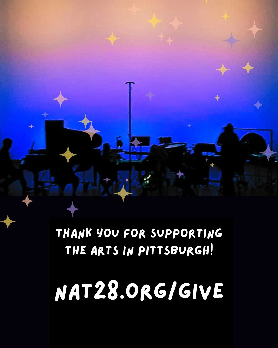 It's #givingtuesday - a wonderful opportunity for us all to support the nonprofits that make our community special. For smaller organizations like us, every thing our supporters do makes a huge impact! Thank you for attending concerts, sharing news, 