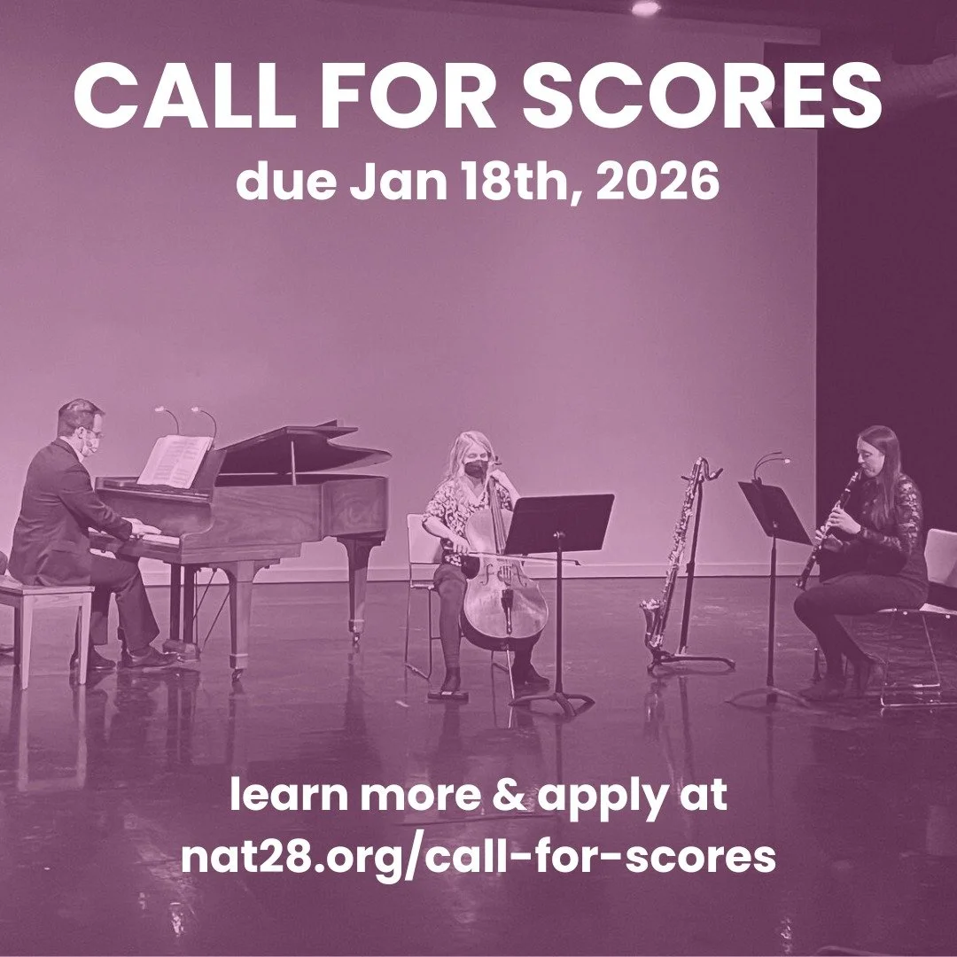 Submissions are rolling in and we can't wait to review them! One week left to apply! nat28.org/call-for-scores