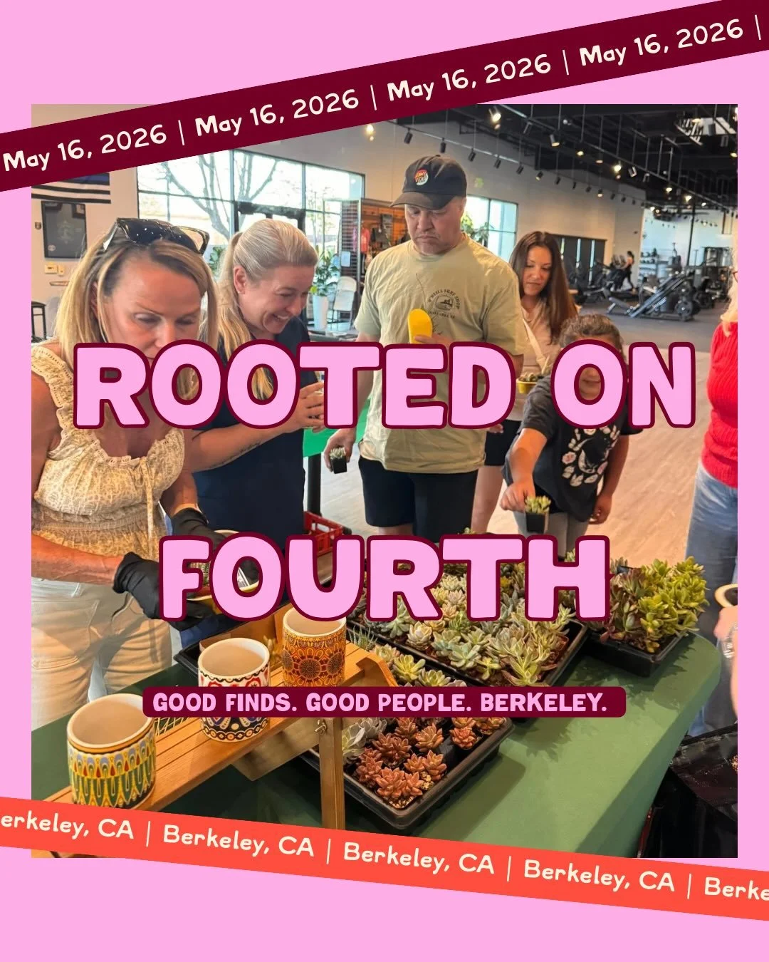 Your new favorite Saturday plans just dropped. 🌱 Rooted on Fourth is coming to Fourth Street Makers Row on May 16 &mdash; a free outdoor makers market built around independent makers, unique finds, and the kind of community energy Berkeley does best