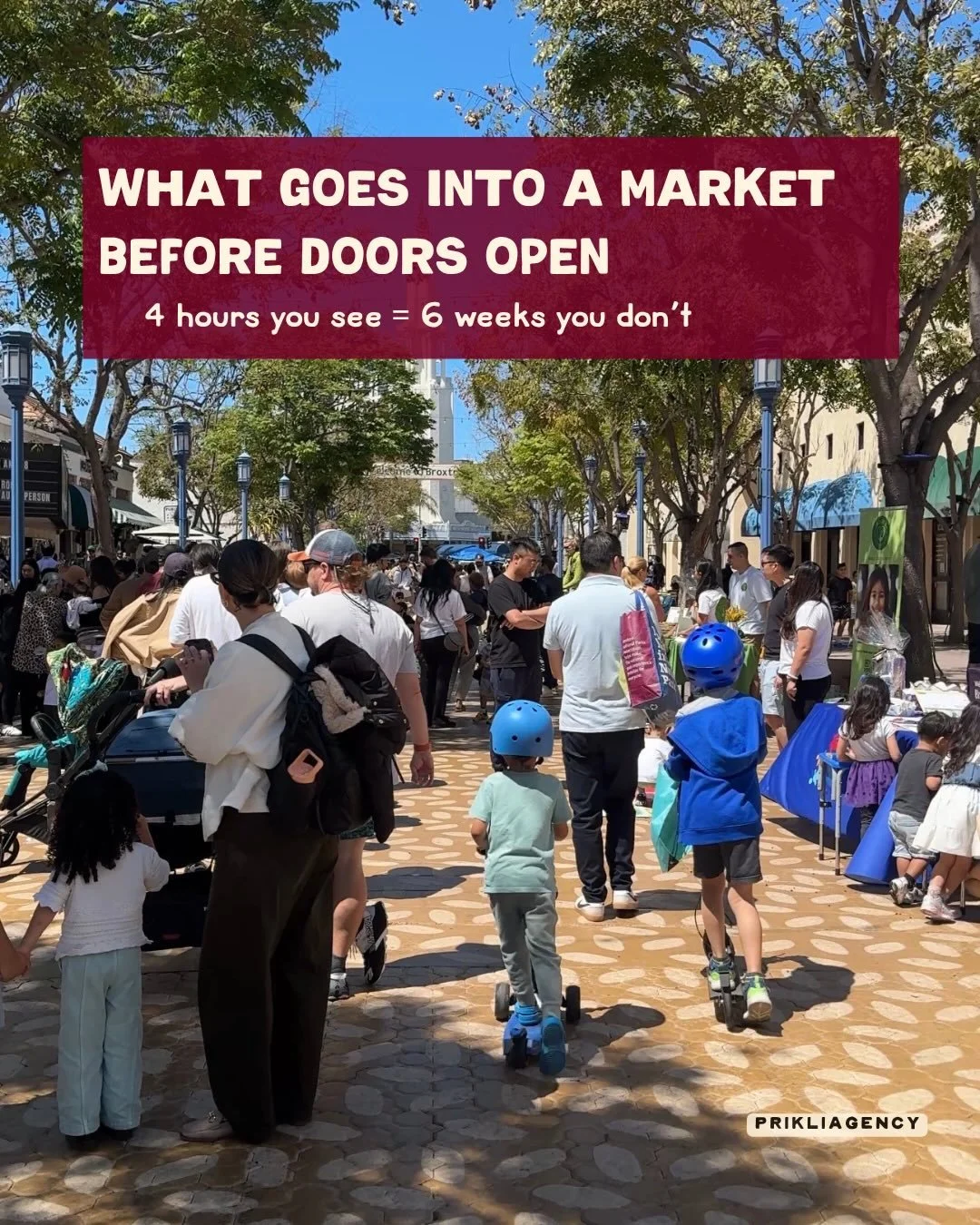 Everything you see in four hours of a market takes six weeks you don&rsquo;t.

A great market looks effortless on purpose. Behind that easy energy is a stack of decisions most people never see &mdash; and every one of them is the difference between a