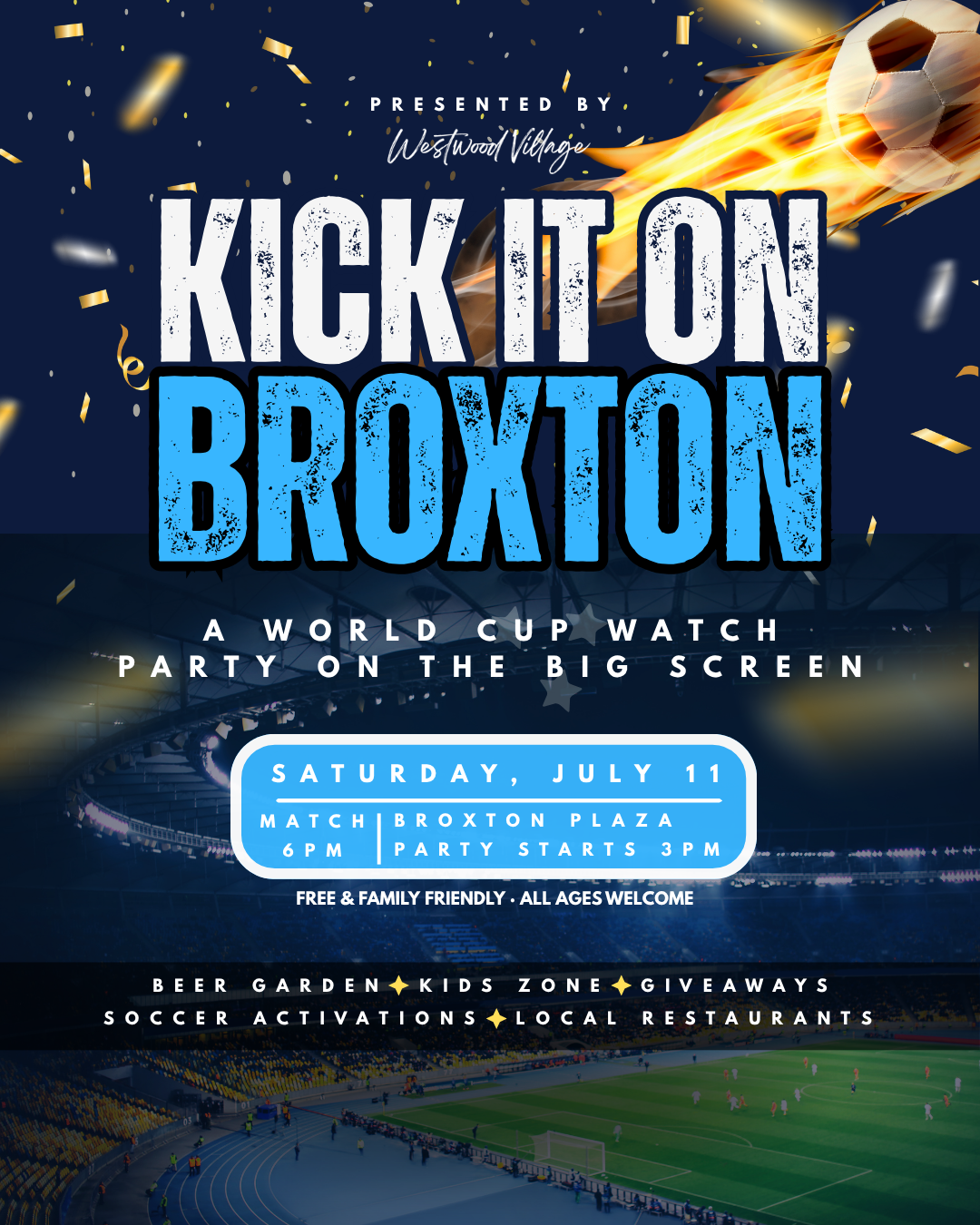 Kick It on Broxton: World Cup Soccer Watch Party