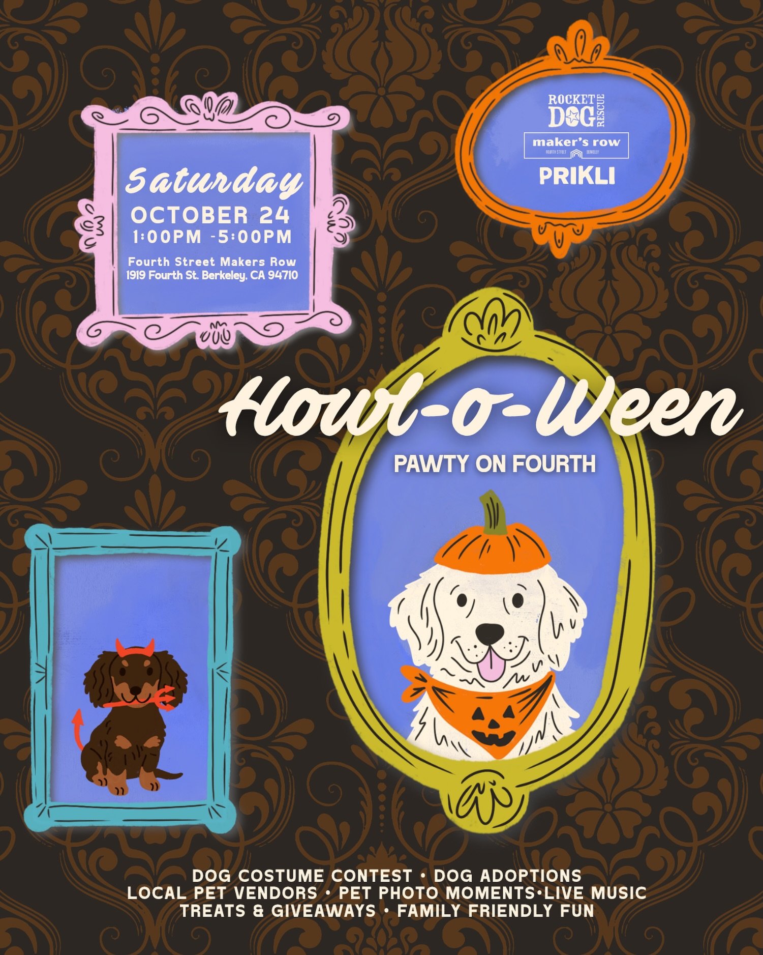 Your dog&rsquo;s costume deserves a crowd 🎃🐾

Howl-O-Ween is taking over Fourth Street in Berkeley on Saturday, October 24! Bring your pup for a dog costume contest, adoptions with @rocketdogrescue , local pet vendors, live music, treats, giveaways