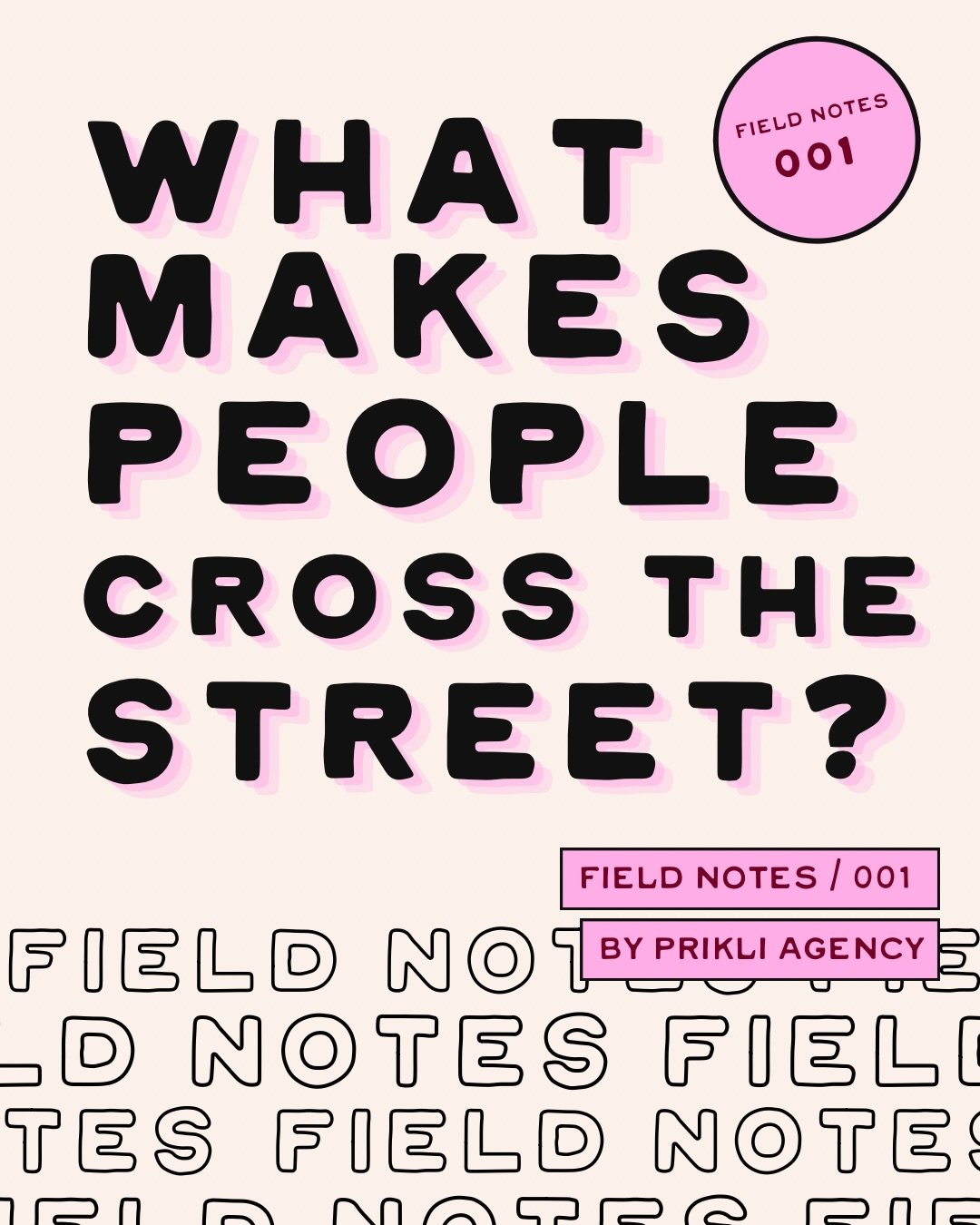 FIELD NOTES 001: What makes people cross the street?

Music coming from down the block. A crowd gathering. Something unexpected happening in a familiar place.

It&rsquo;s enough to make someone stop and take a look.

But catching someone&rsquo;s atte