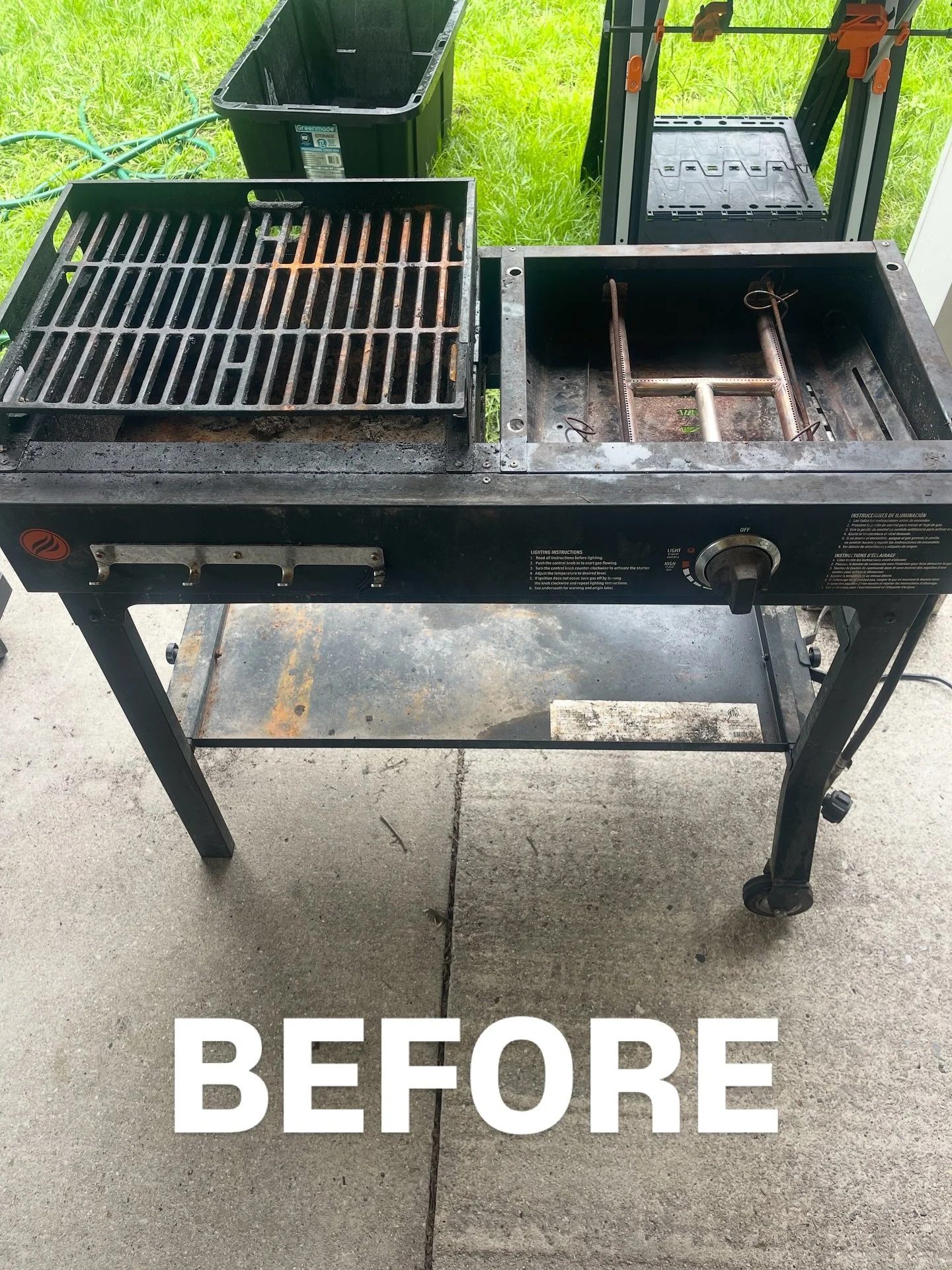 Before:🫣 After: 😎
Just gave this Blackstone a serious glow-up. Who&rsquo;s ready to grill now?

 #GrillCleanUp #BlackstoneGrill #BeforeAndAfter #PristineGrills #wilmingtonnc #wilmington #northcarolina #grillcleaning #beforeandafter 
#cleaningservic