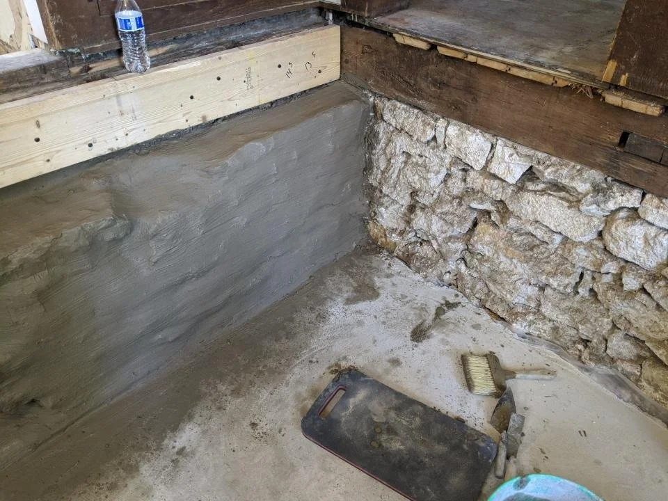 Foundation Wall Finish - Another Angle