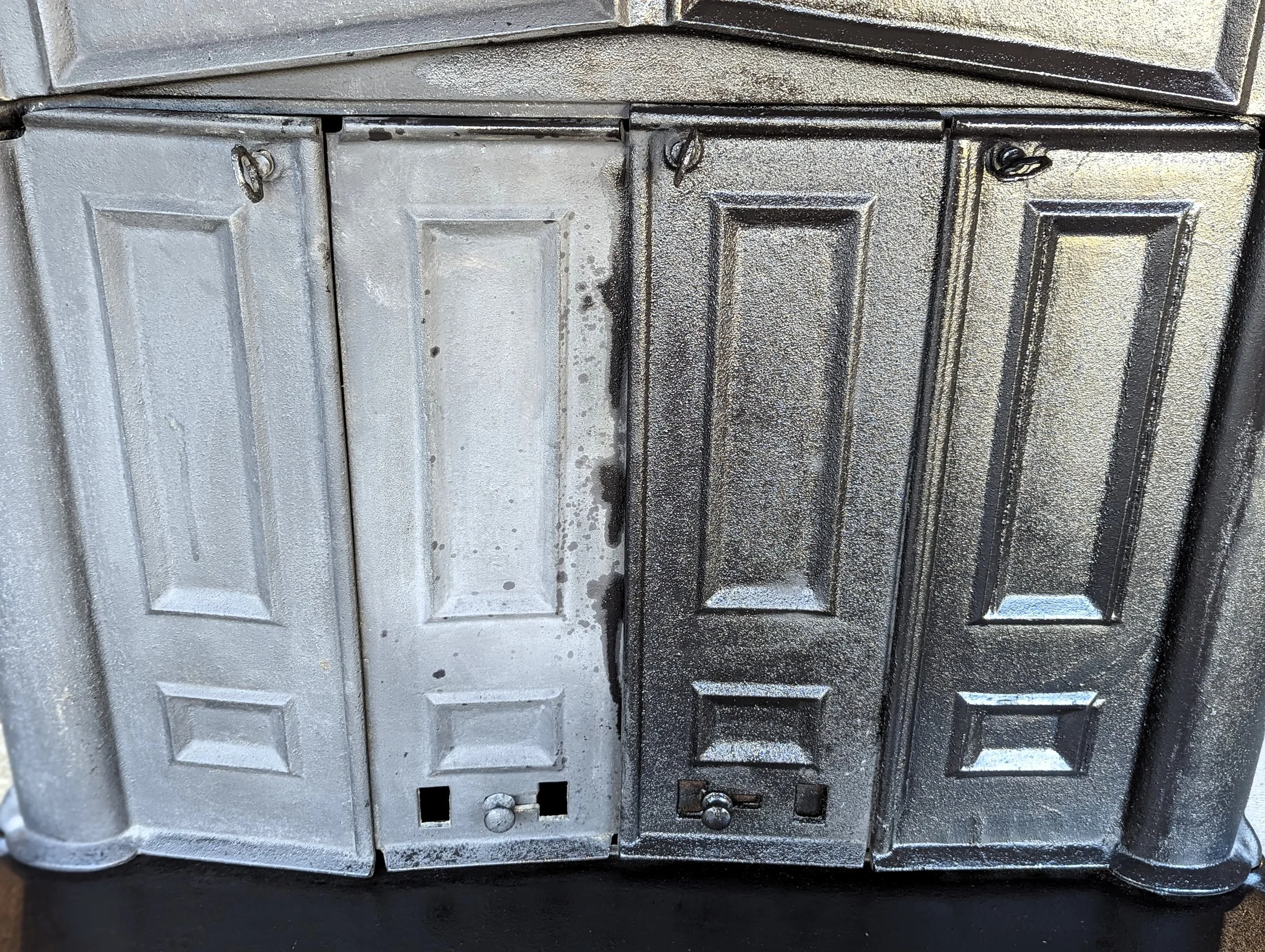 Franklin Stove Mid-Restoration