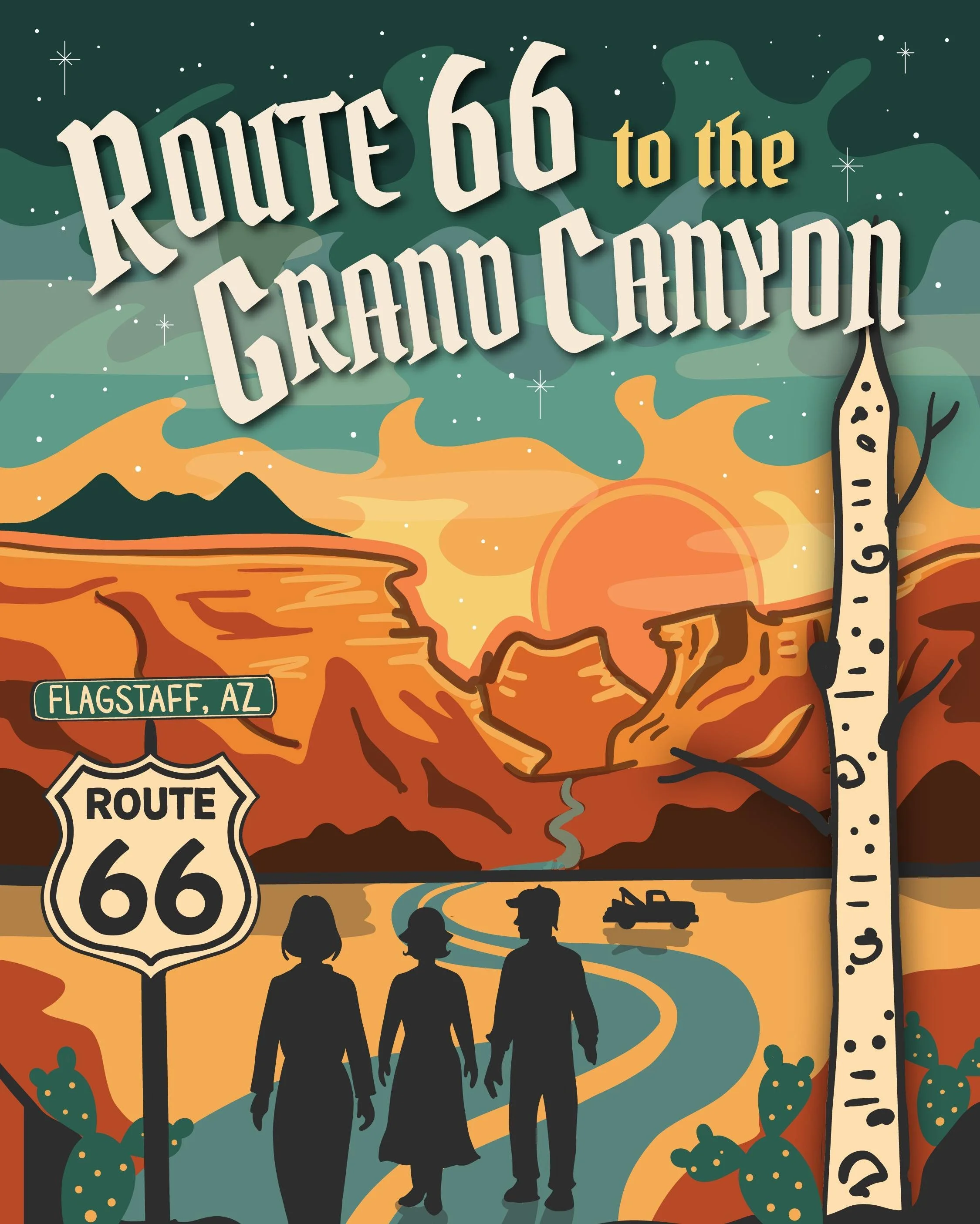 Rt 66 to the Grand Canyon Theater Poster
