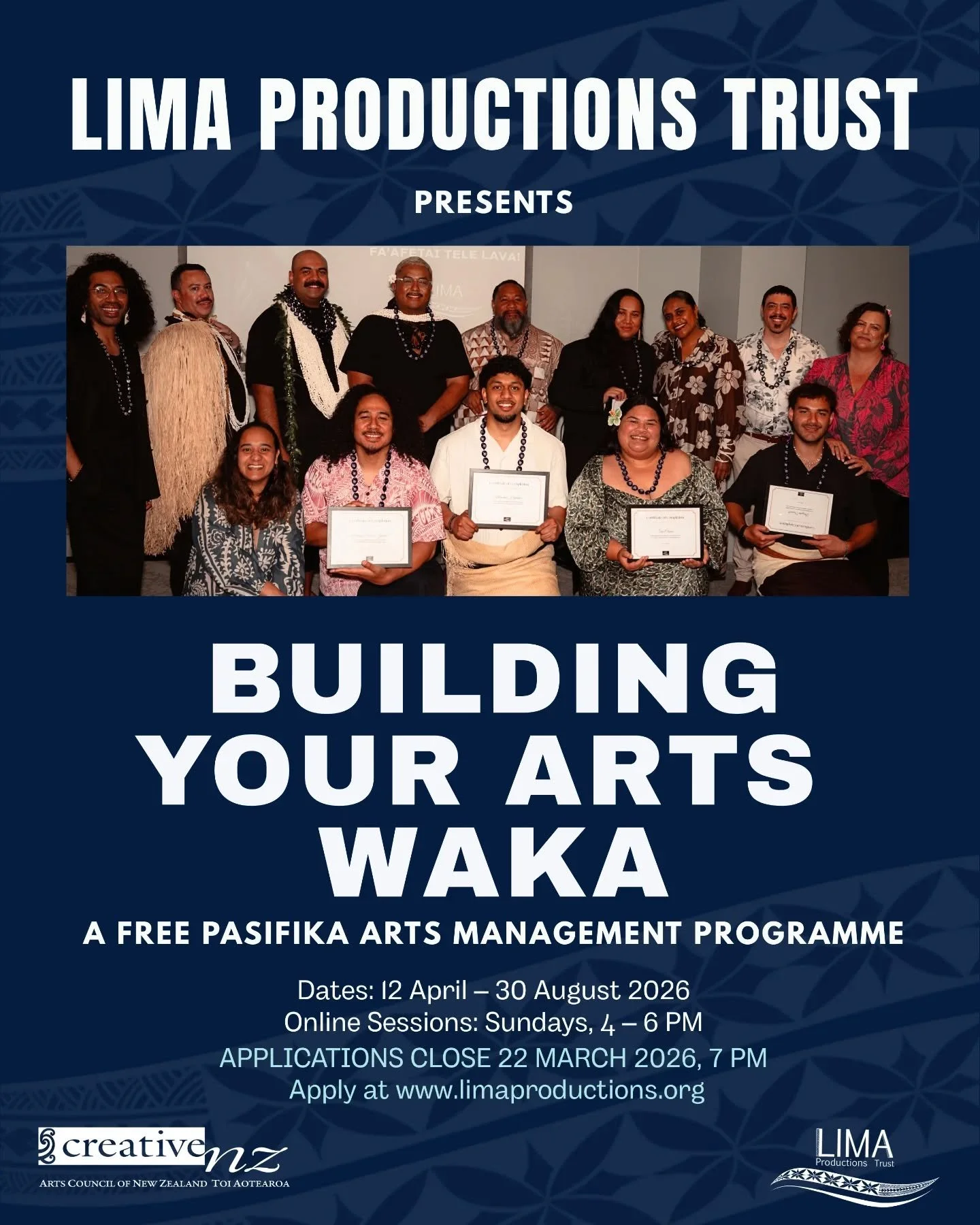 Polynesian Pages is proud to endorse the Building Your Arts Waka Programme by Lima Productions Trust 🌺

If you&rsquo;re a mid-career Pacific artist ready to level up, this programme is designed for you. 

Learn the business, finance, and goal settin