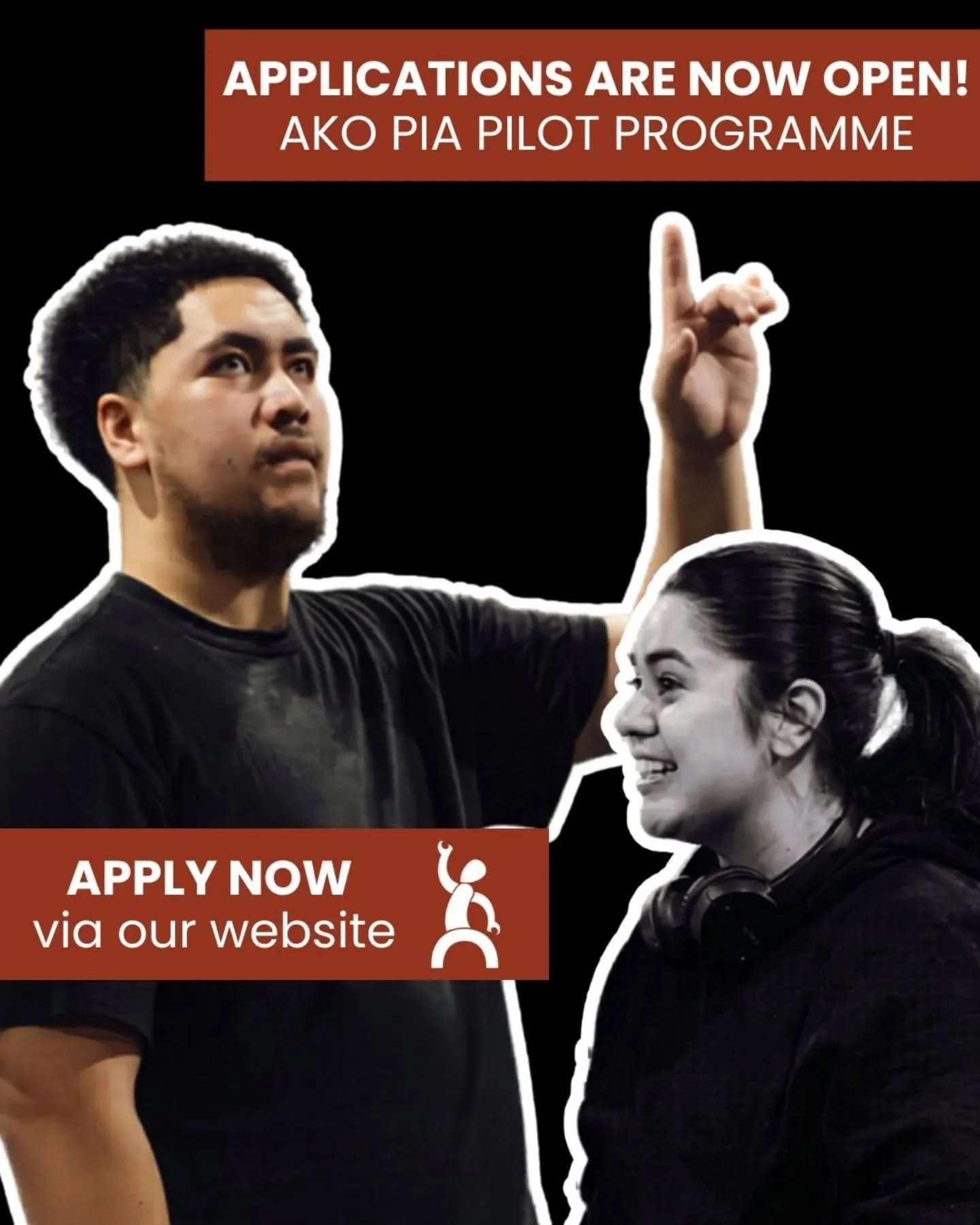 📢Te Pou AKO Pia Pilot Programme applications are OPEN! 📢

This is such a great opportunity for rangatahi Māori (18&ndash;26yrs) based in Tāmaki Makaurau / Auckland to step into Te Ao Whakaari 😉 

15-week PAID internship, with hands-on training in 