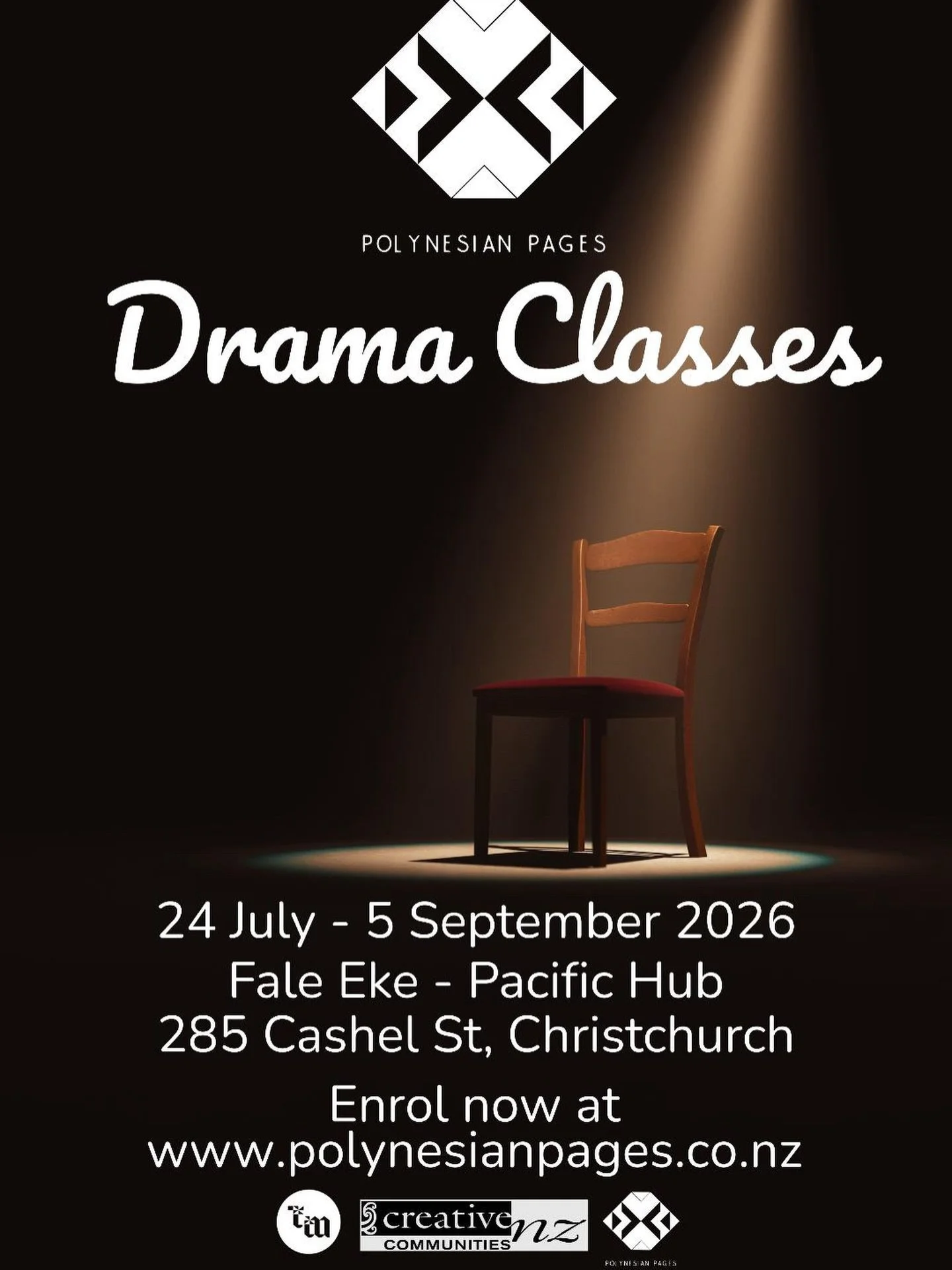 🎭 PASIFIKA &amp; MĀORI DRAMA WORKSHOPS &mdash;
REGISTRATIONS NOW OPEN 🎭

Are you interested in acting, performing arts, or exploring a future in the creative industries?

Polynesian Pages is proud to launch a performing arts workshop for Pasifika a