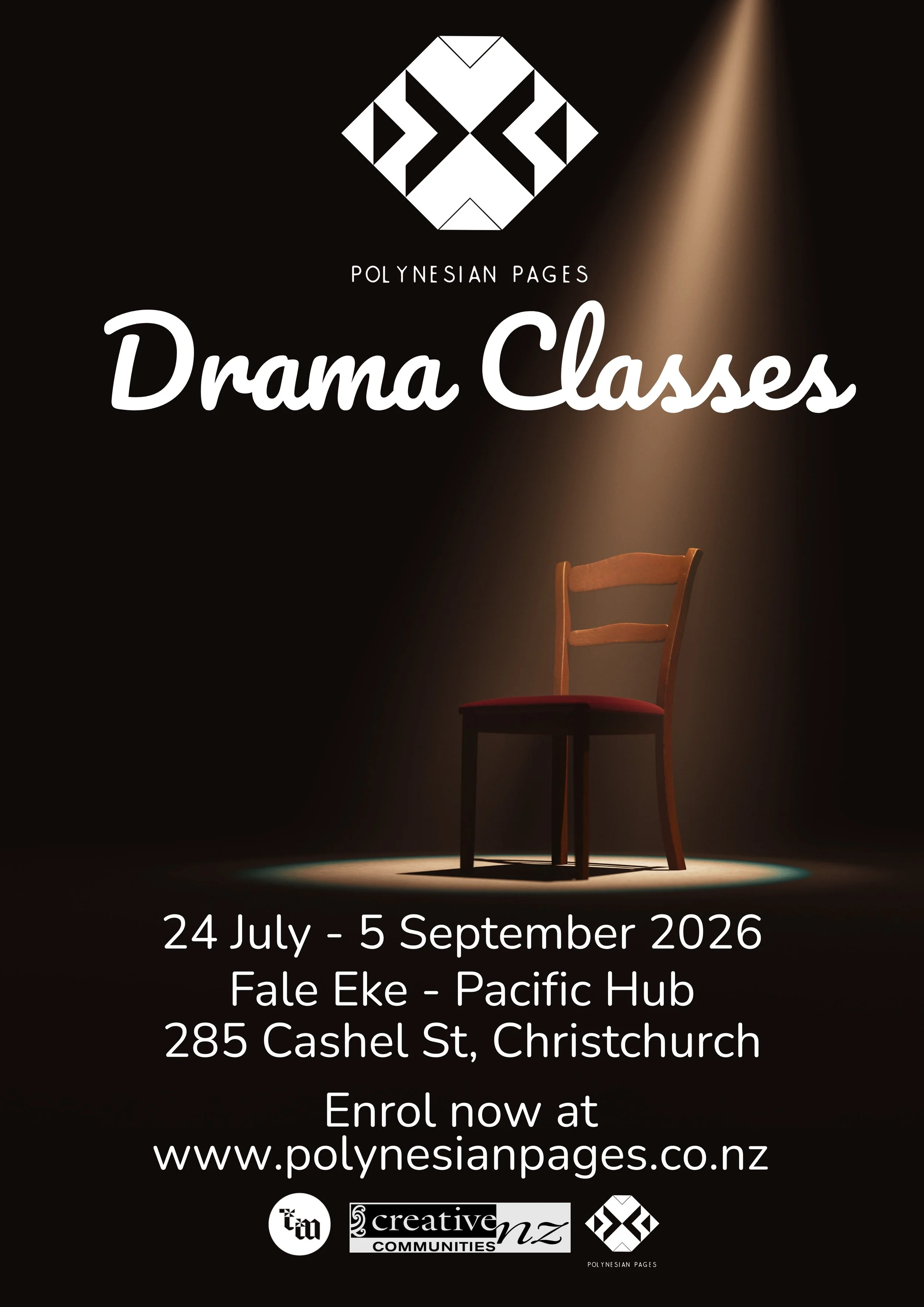 Poster for Pacific Theatre Drama classes