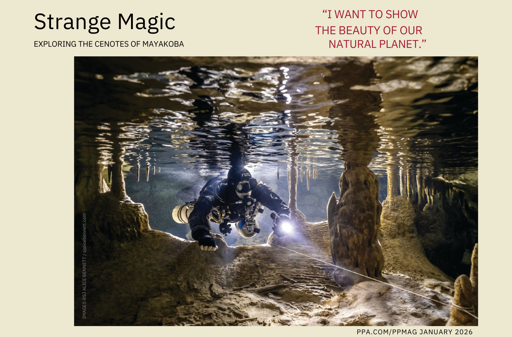 Member Spotlight: SJ Alice Bennett, Cave Diver and Photographer