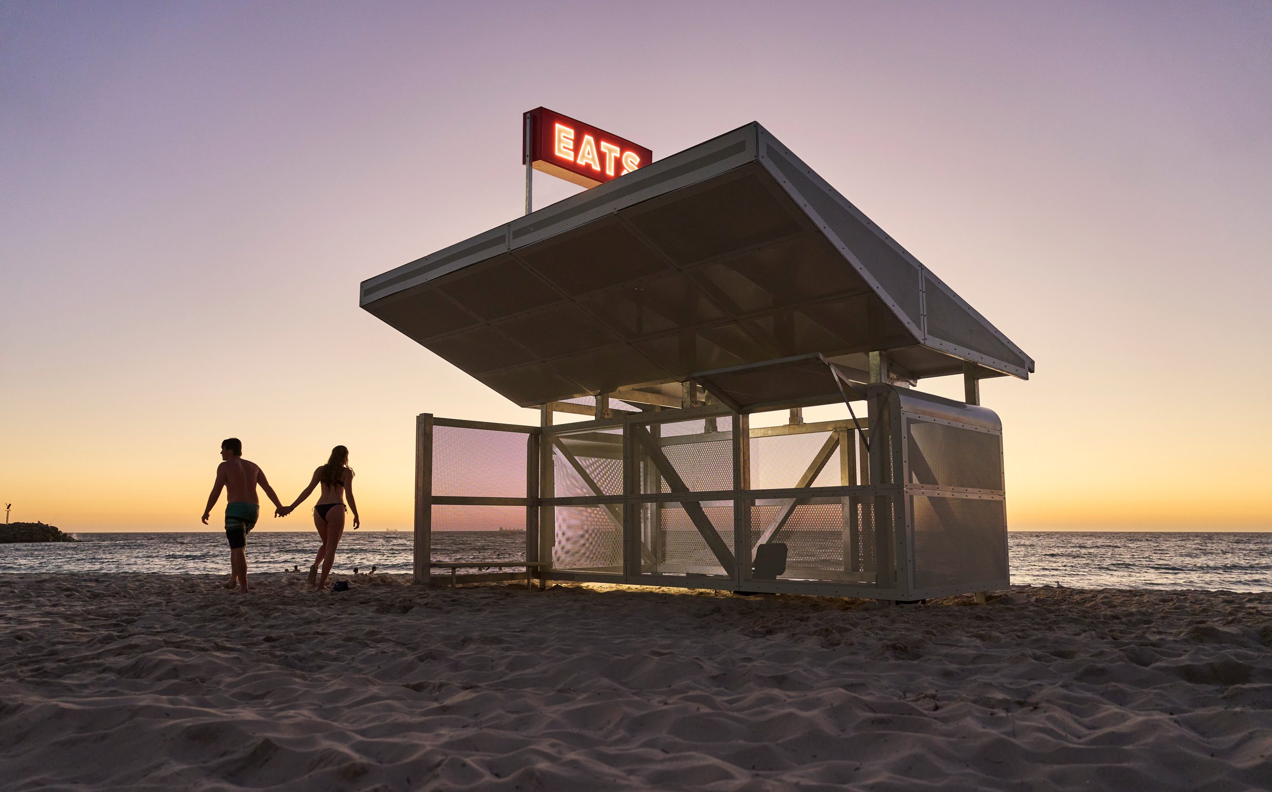 Documentary teaser for "The Ghost of Van Eileen," an award-winning Sculpture by the Sea installation by Tim Haynes, paying tribute to Van Eileen ("EATS"), a Cottesloe beachfront burger van demolished in 1998.