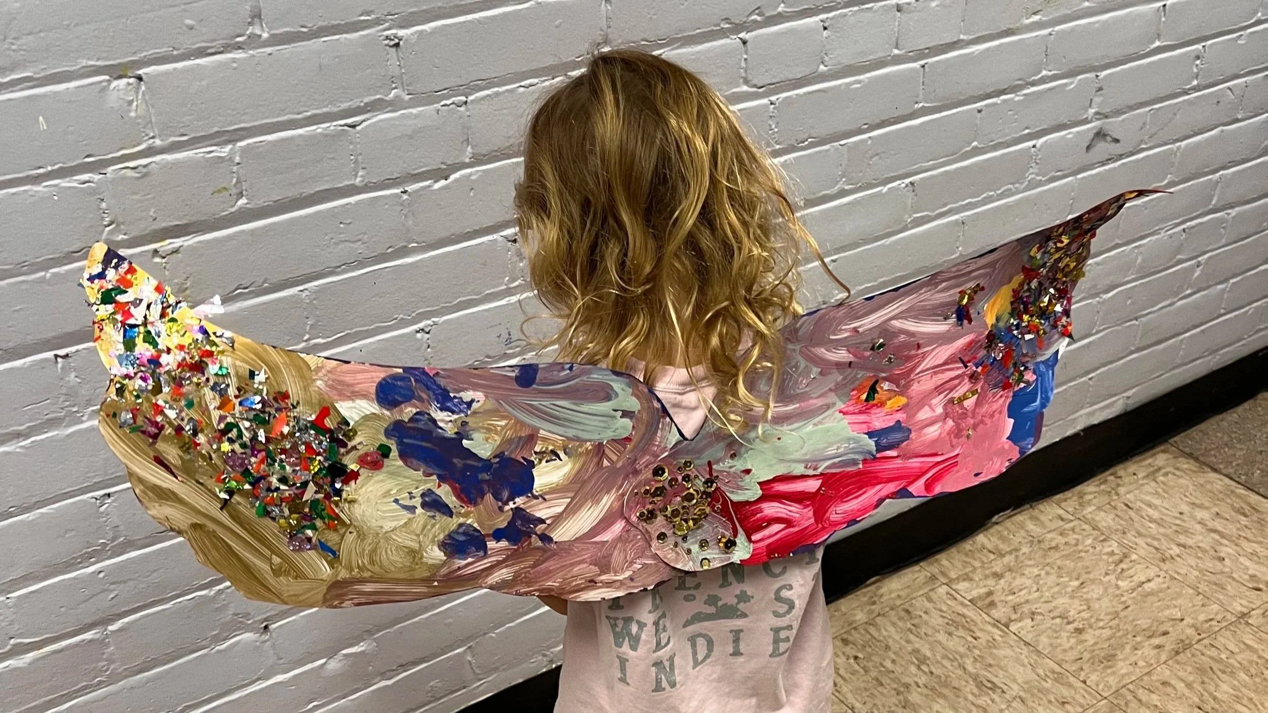 Summer art camp for children ages 4–7 at The Artful Child Roncesvalles studio in Toronto focused on hands-on creative exploration