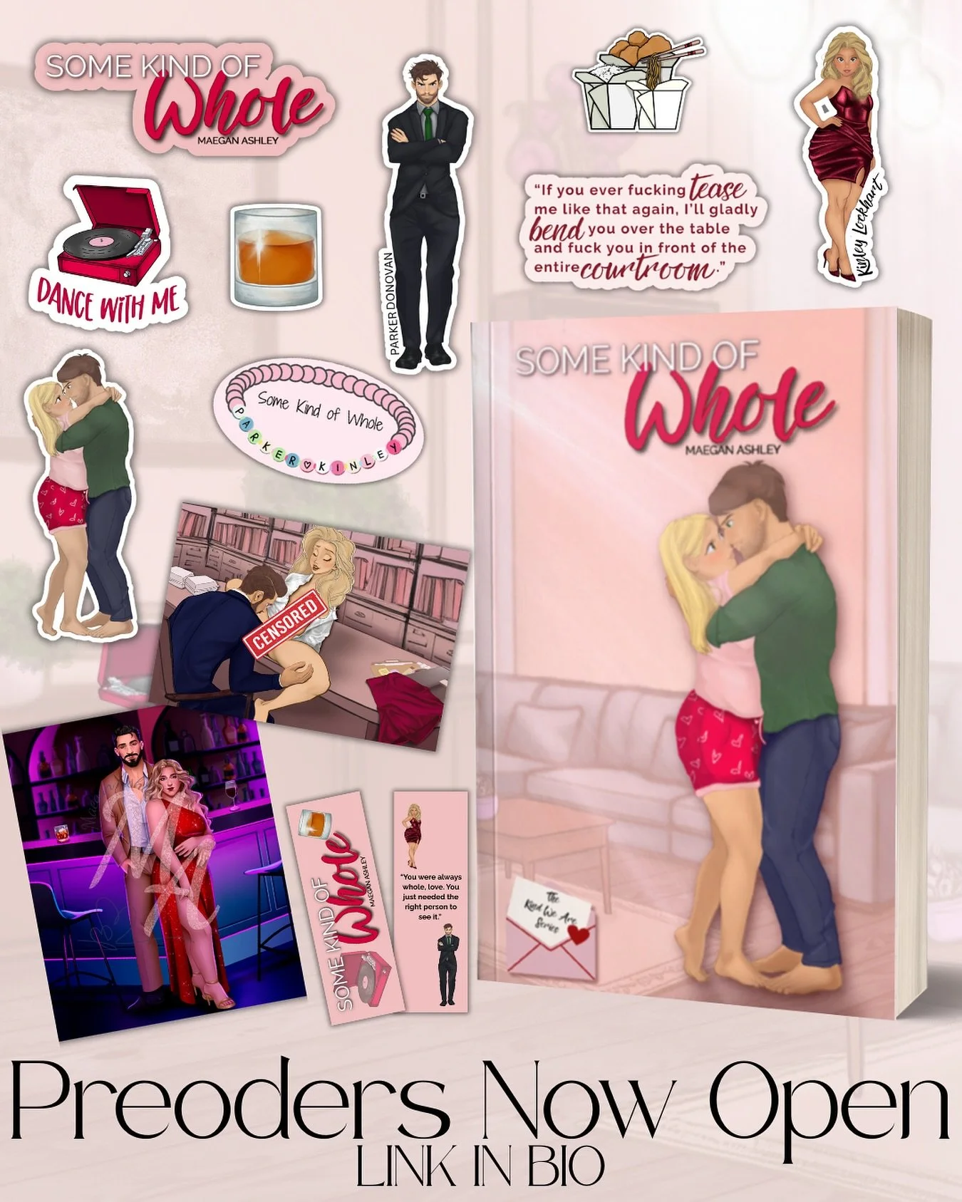 From heartbreak to healing, with a side of holy sh*t that&rsquo;s hot. 
Preorder Some Kind of Whole now &mdash; Parker &amp; Kinley are almost here!
Visit the link in my bio to preorder yours now! 

Coming to Amazon and Kindle Unlimited on January 14