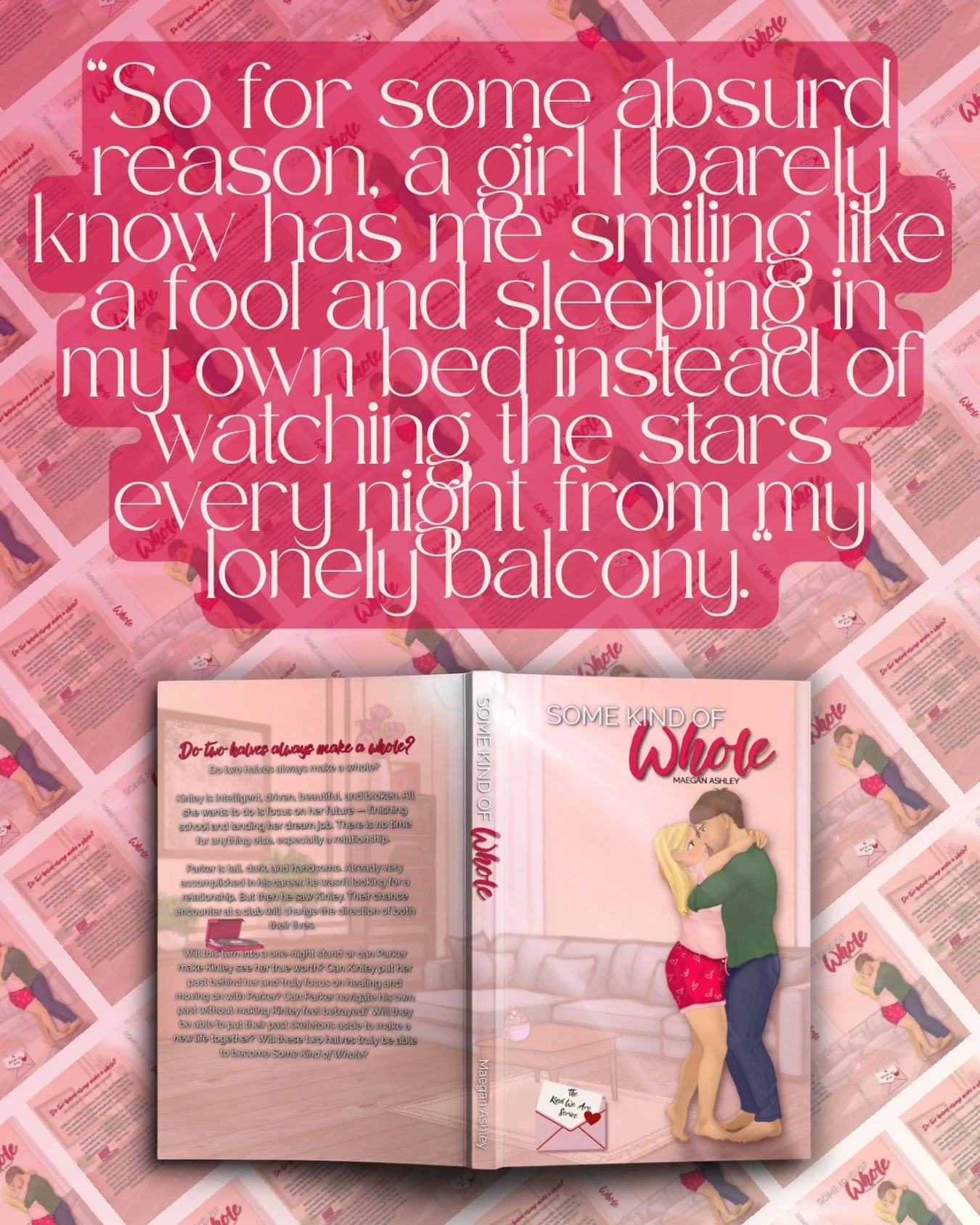 Broken hearts. Late nights.
And the kind of love that doesn&rsquo;t ask permission. 🔥
➡️ Preorders open (run! Don&rsquo;t walk to the link in my bio)
 
Some Kind of Whole
Book 1 in The Kind We Are Series

💋 Age Gap
&hearts;️ Possessive MMC
💋 Love 