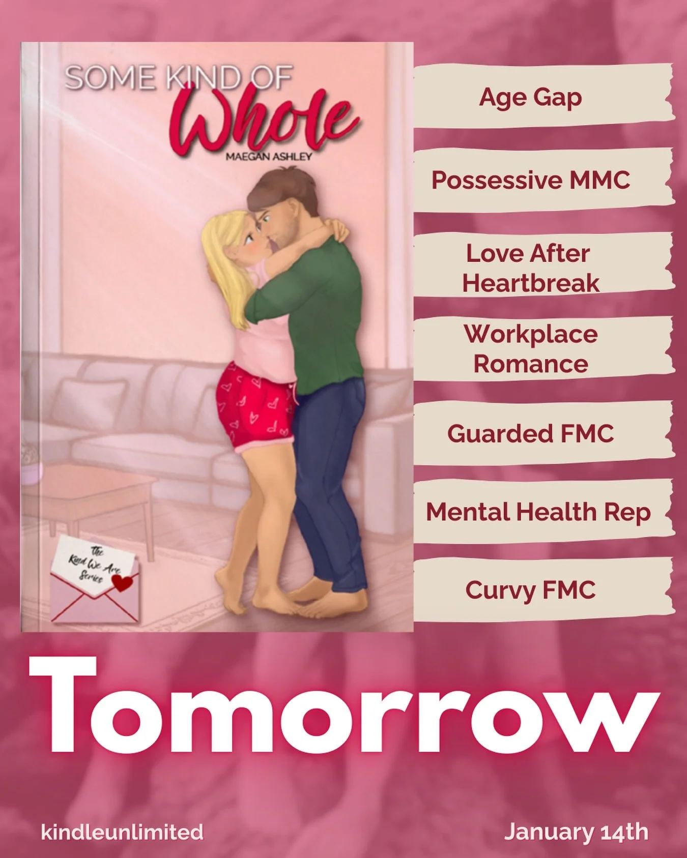 This isn&rsquo;t a love story about falling.
It&rsquo;s about being held while you learn how to stand again.
Some Kind of Whole &mdash; tomorrow 🔥

📖 Pre-order now via the link in my bio or one-click your copy on Amazon before it goes live!

#Somek