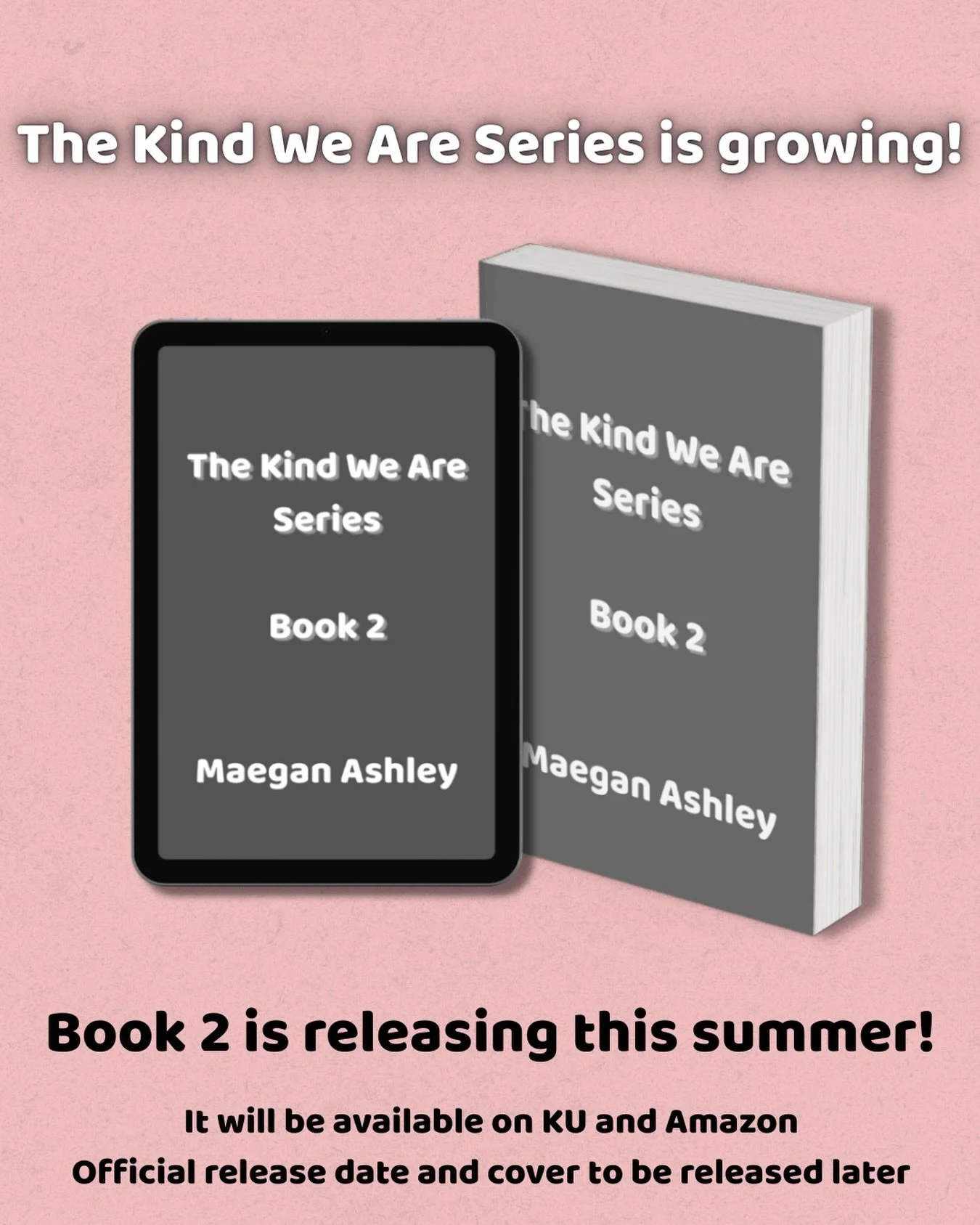 🩷 Book 2 in The Kind We Are series is officially coming this summer and I can hardly contain my excitement!

New tension.
New chaos.
New &ldquo;I should not want him like this&rdquo;&hellip; but she absolutely does.

Cover + release date reveal comi